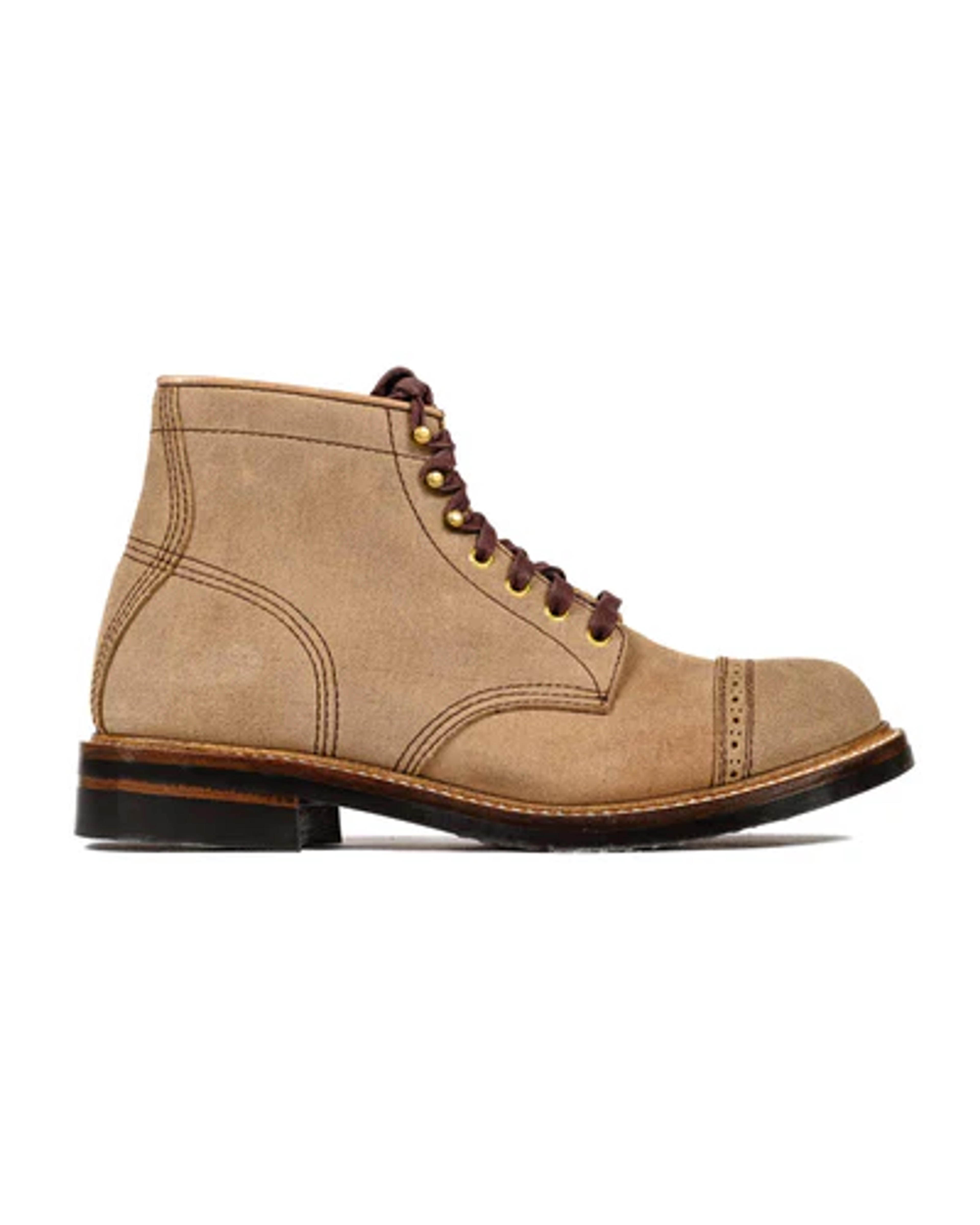 John Lofgren Bootmaker Combat Boots Horween Leather CXL Natural Rougho