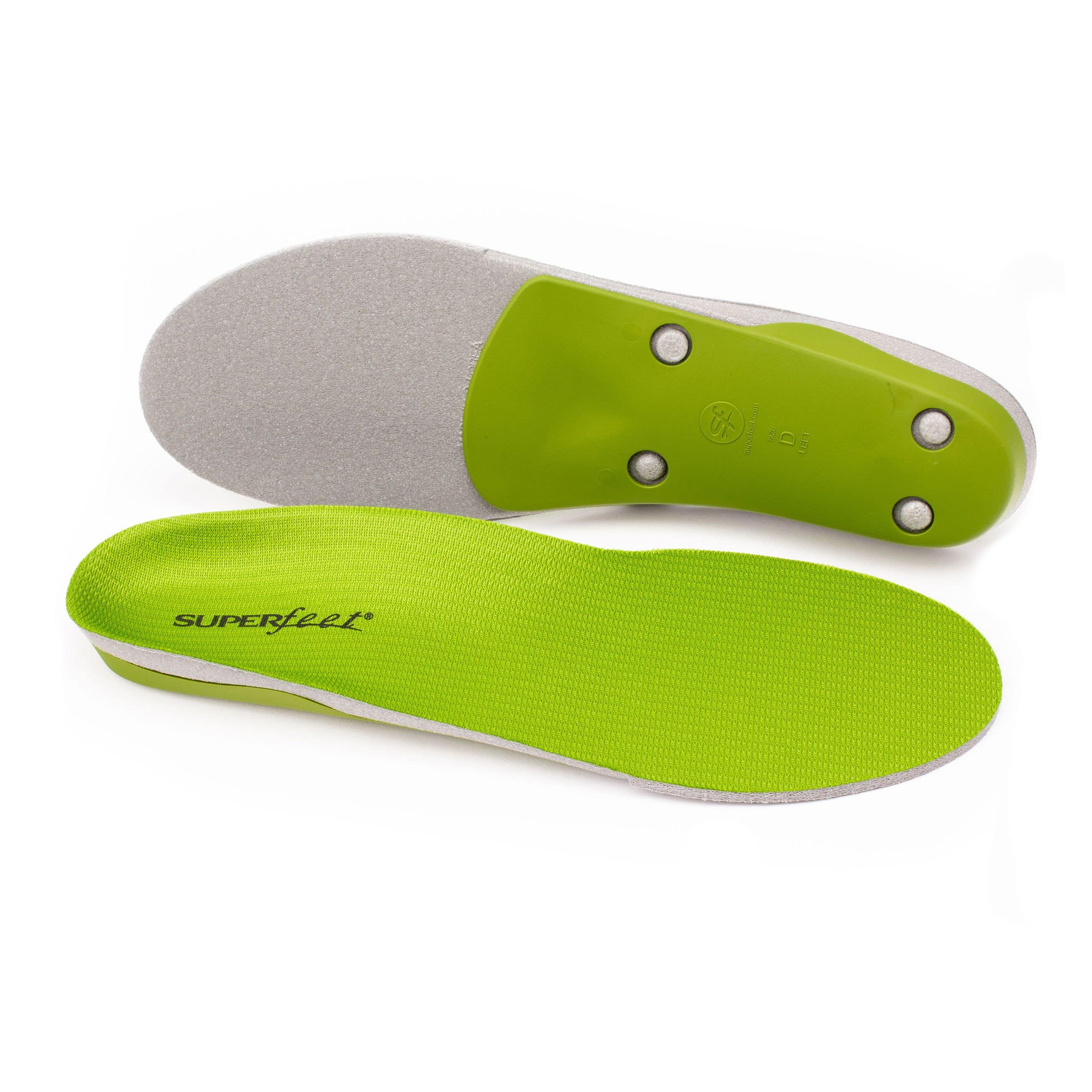 Amazon.com: Superfeet All-Purpose Support High Arch Insoles (Green) - Trim-To-Fit Orthotic Shoe Inserts - Professional Grade - Men 9.5-11 / Women 10.5-12 : Health & Household