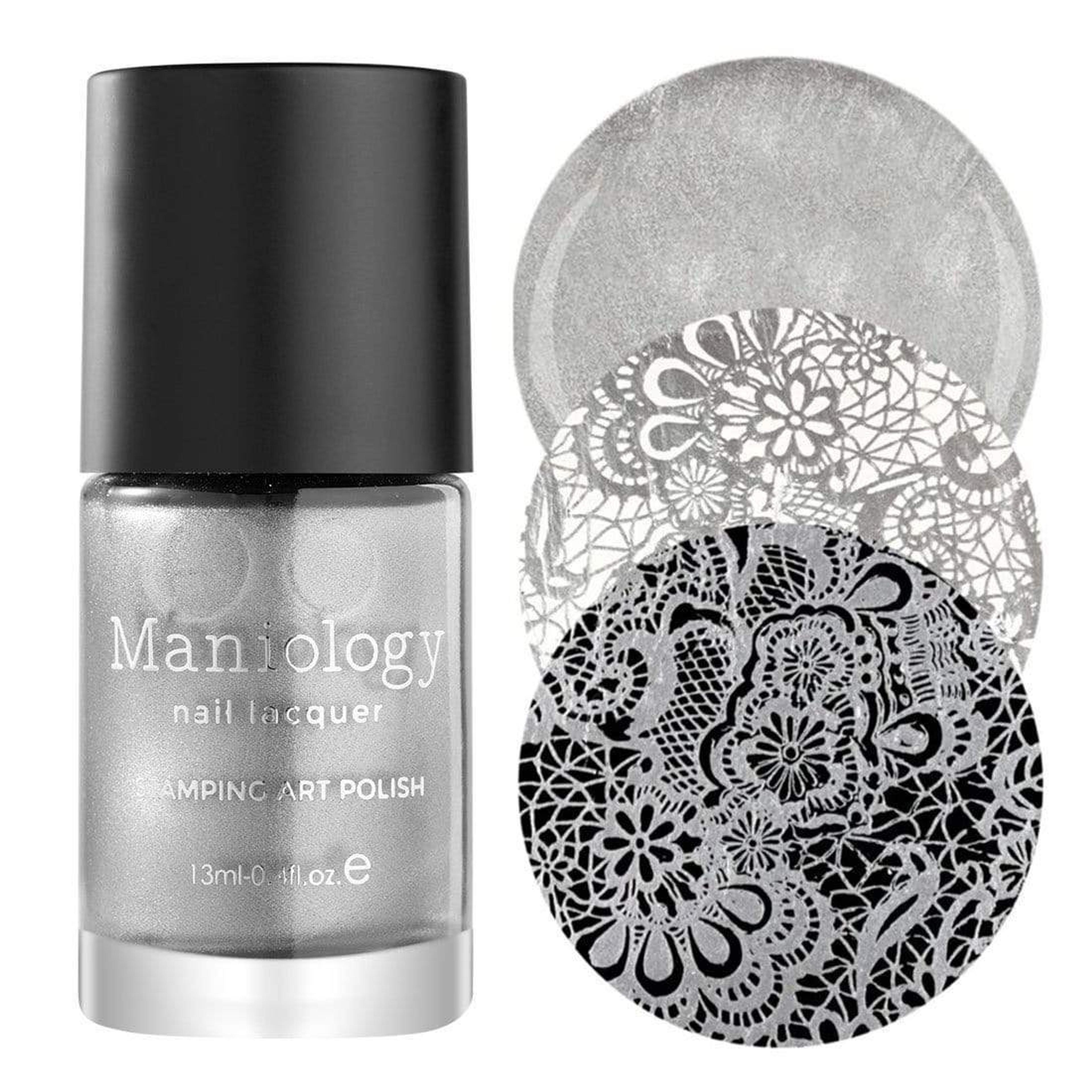 Essentials Primary Collection:  So Metal (B186) Metallic Silver Stamping Polish