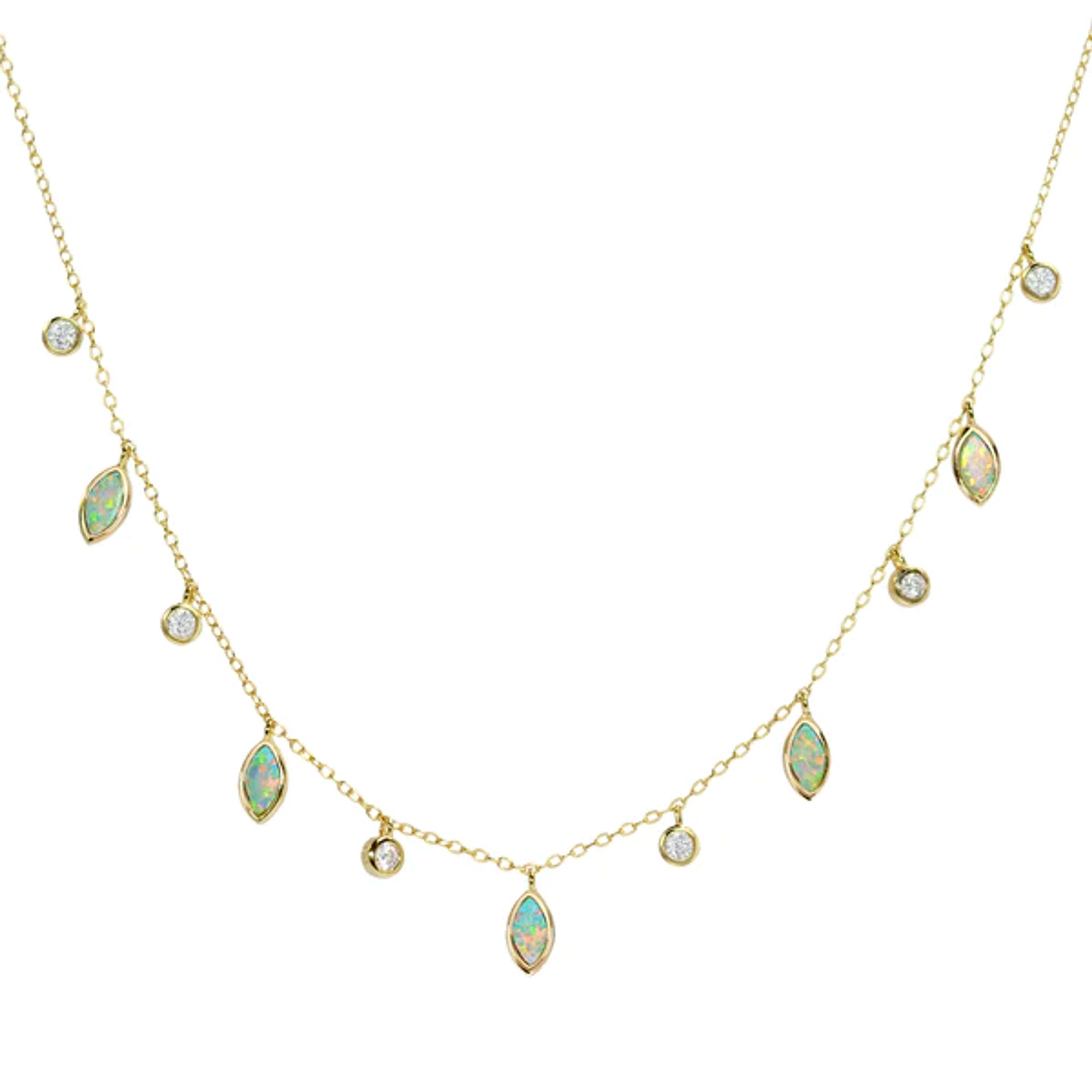 Drops of Spring Opal Necklace