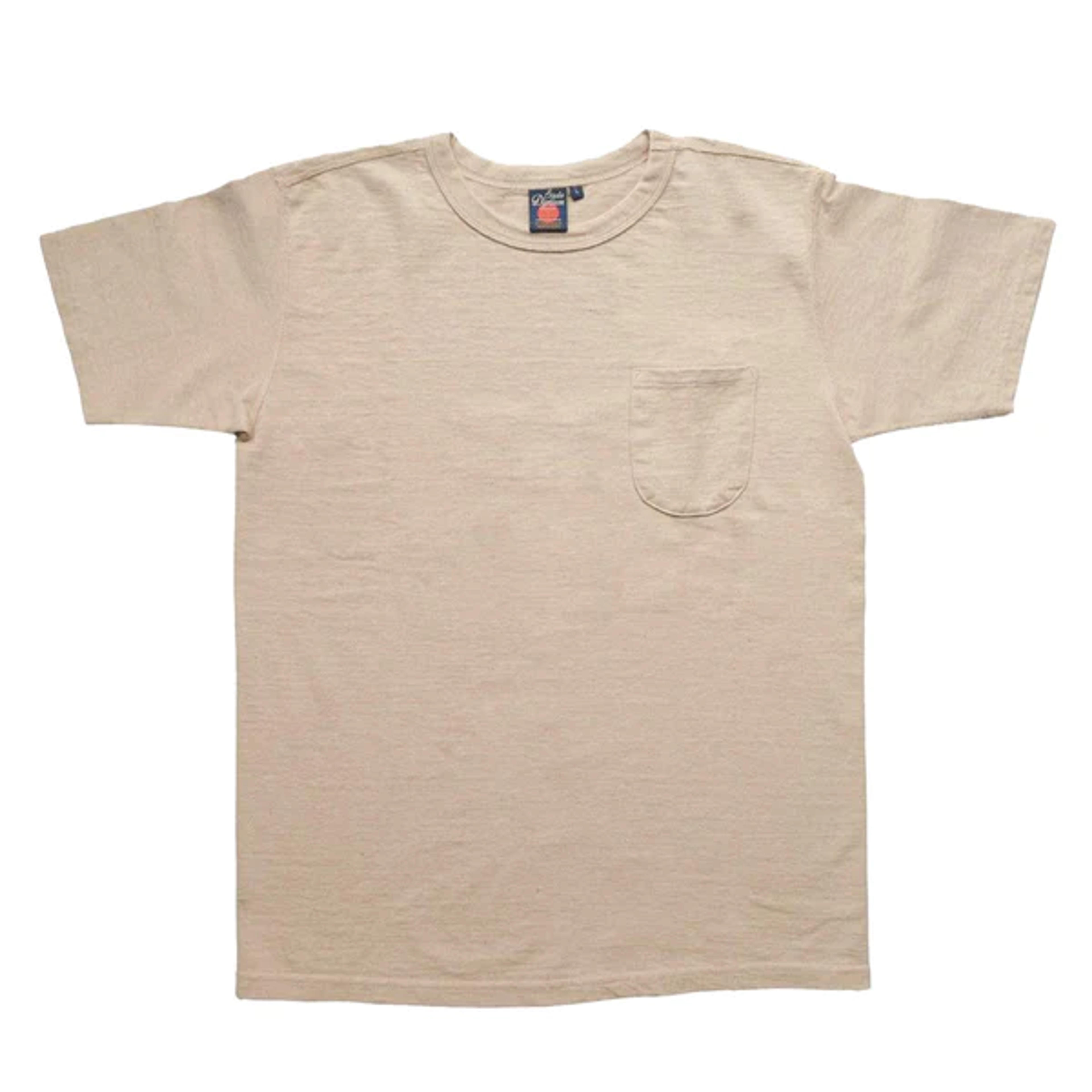 Studio D'Artisan Foxfibre® Organic Loopwheel Pocket Tee (Coyote) - Okayama Denim