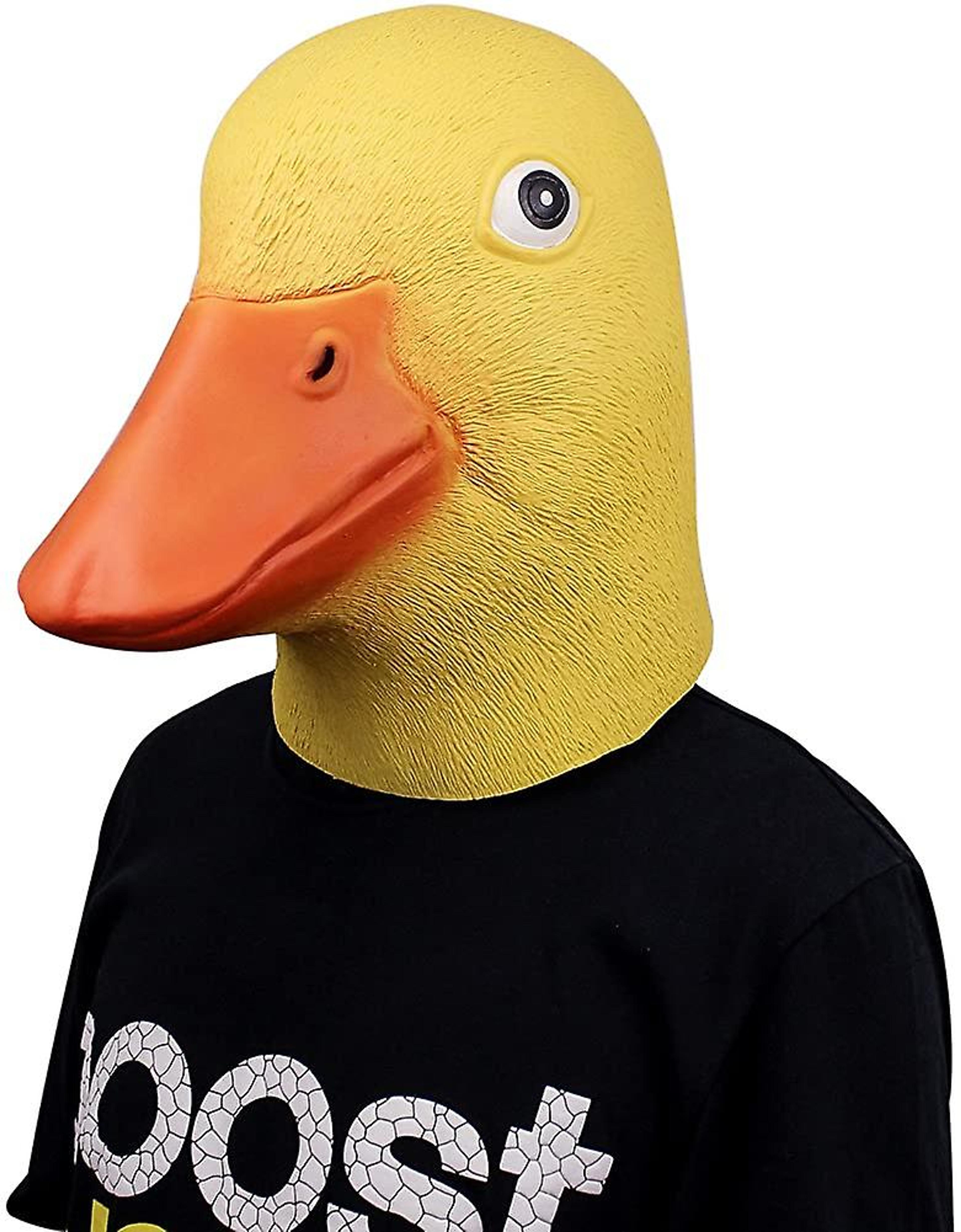 Deluxe Novelty Latex Rubber Creepy Funny Duck Head Mask Halloween F...