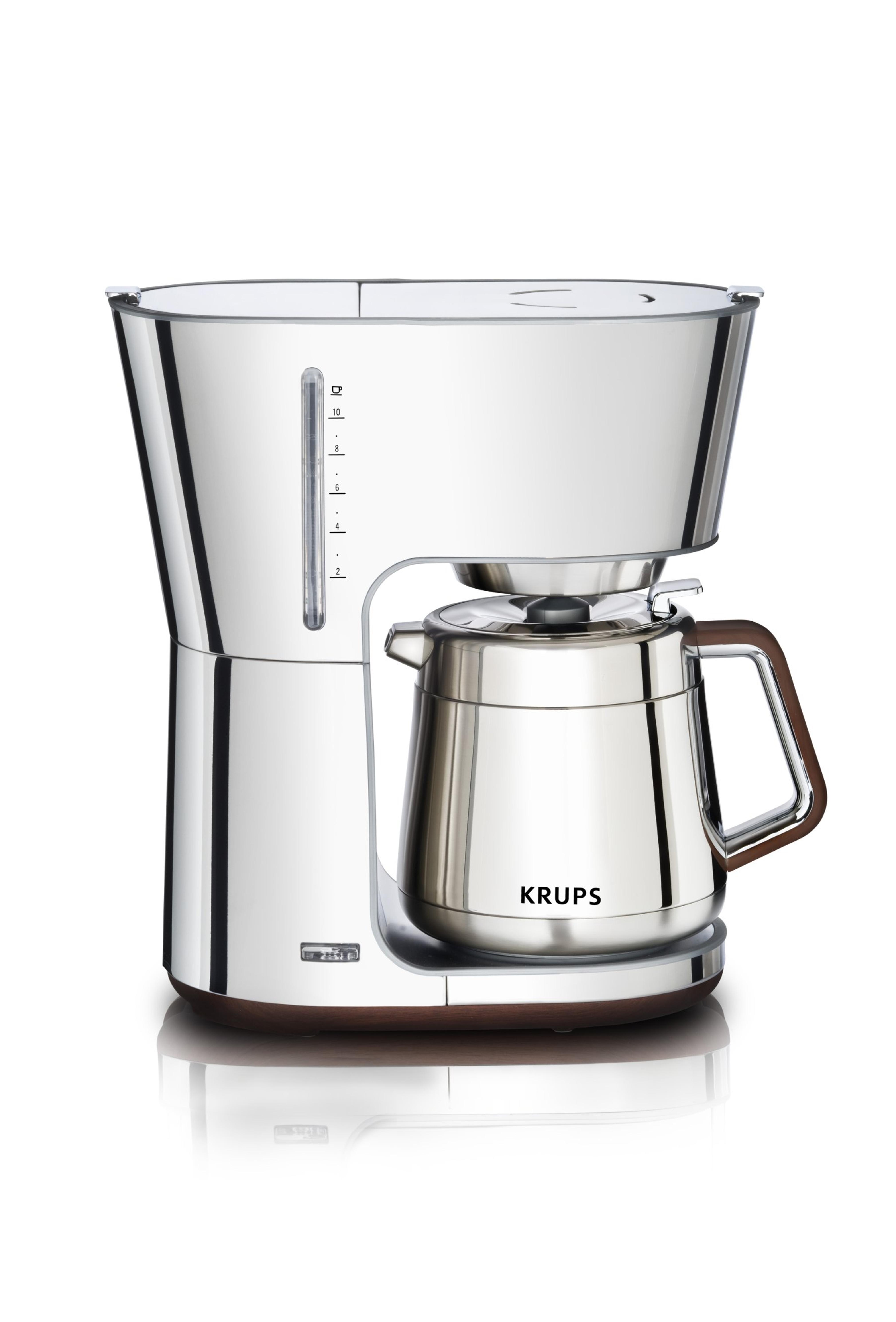 Krups Silver Art Collection Coffee Maker, Stainless Steel