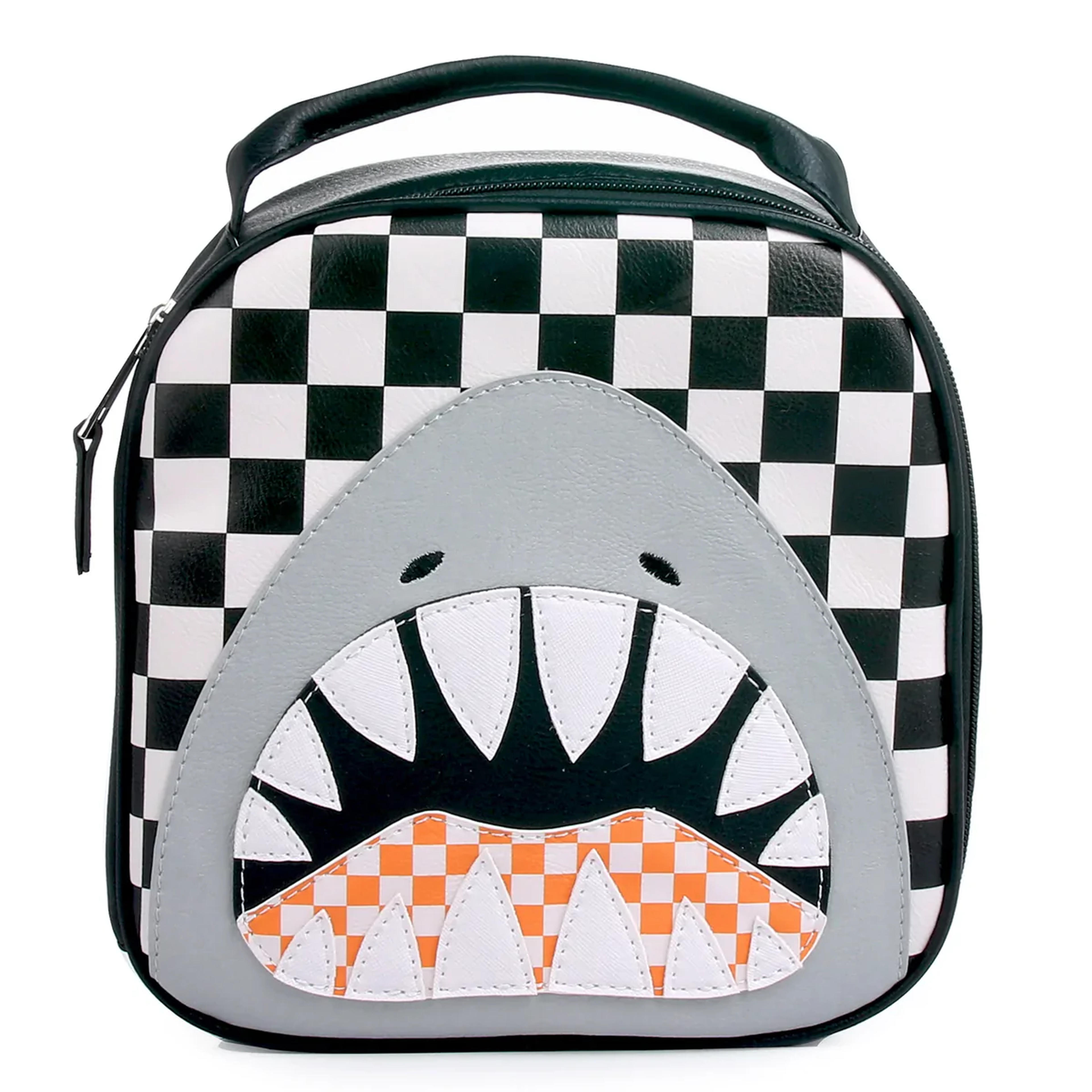 SHARK CHECKERBOARD LUNCH BAG