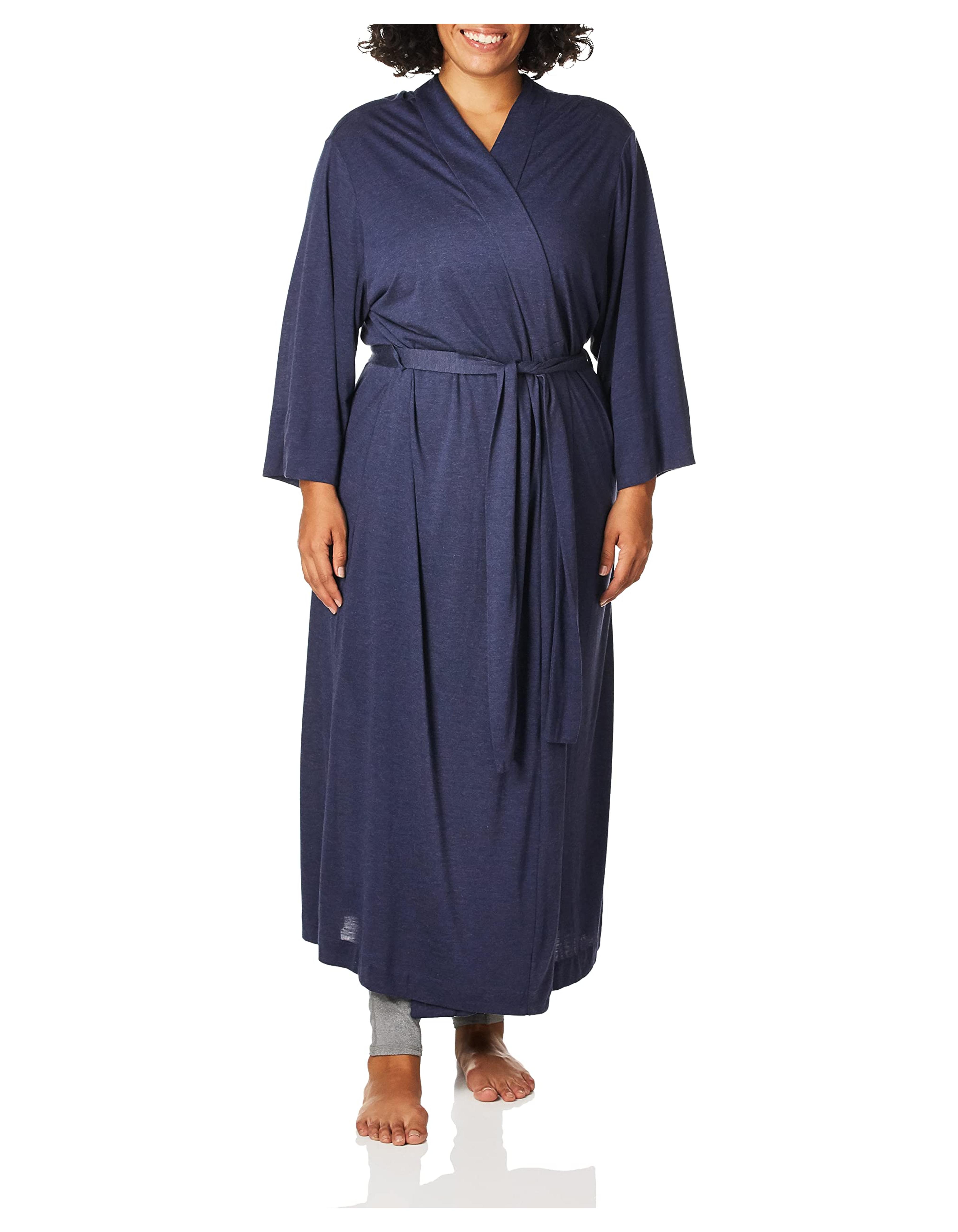 Natori Shangri La Long Robe with Kimono Sleeves, Bathrobe for Women at Amazon Women’s Clothing store