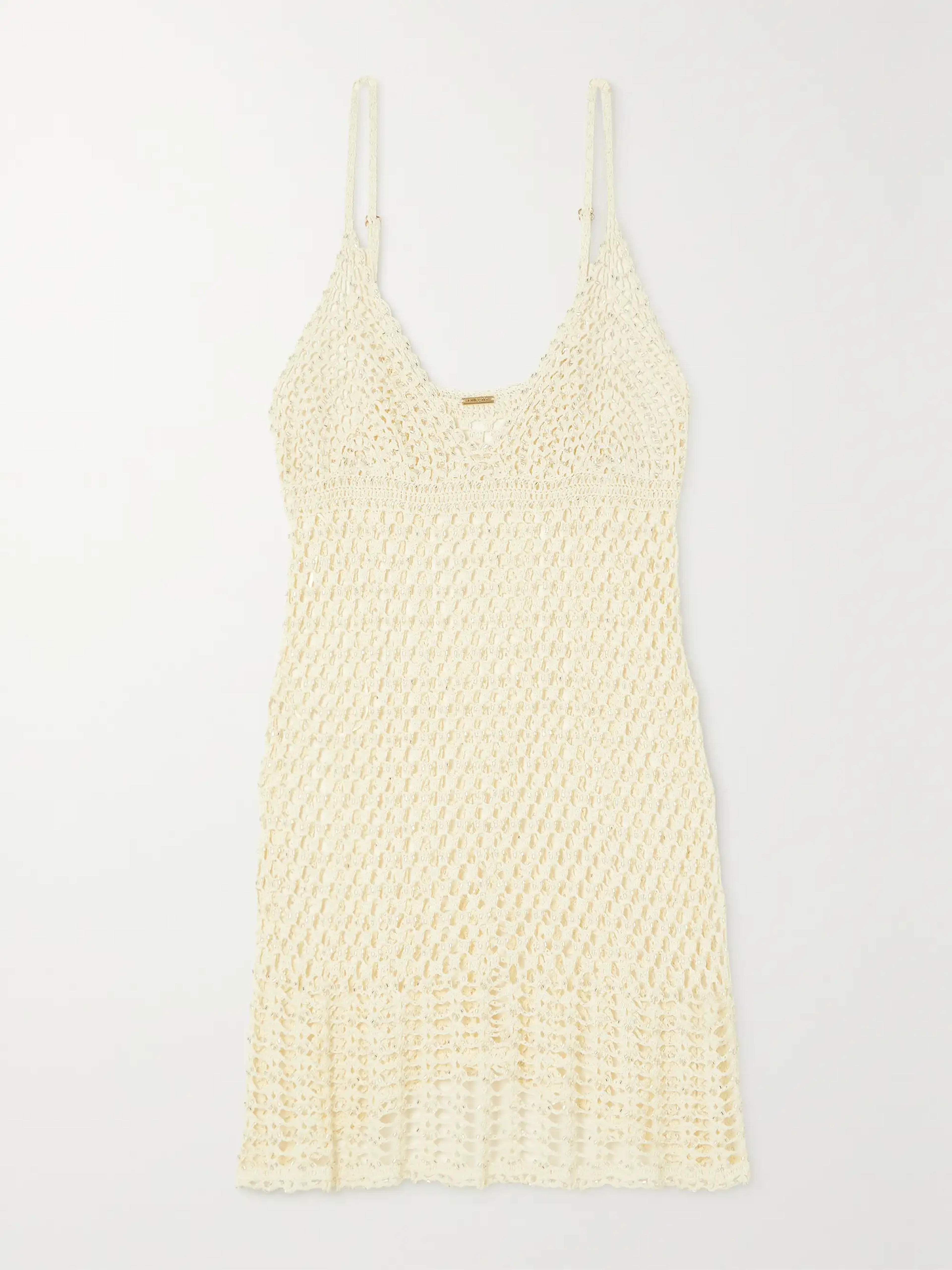 CULT GAIA Salma crochet-knit mini dress | NET-A-PORTER