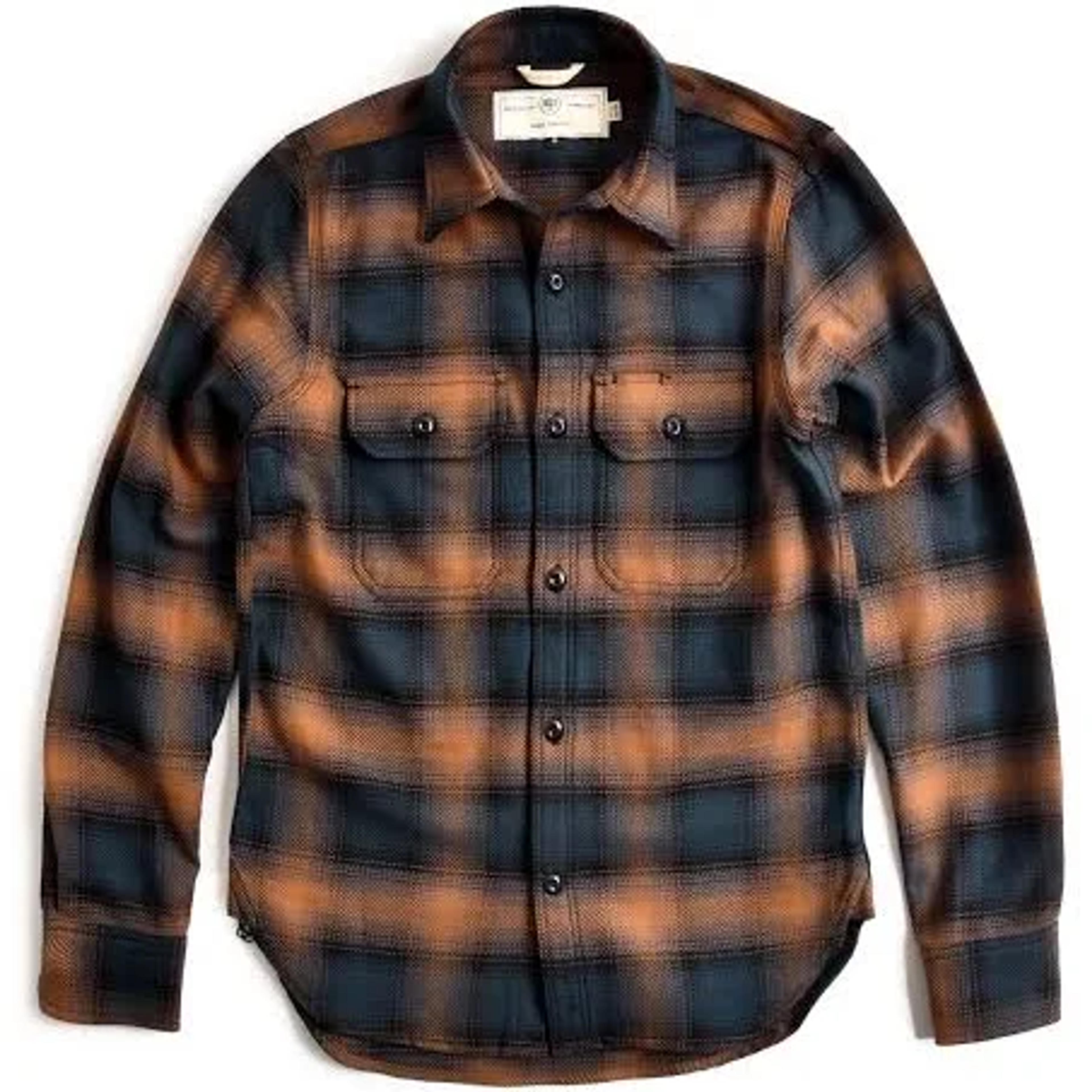 Rogue Territory Ombre Plaid Field Shirt Medium