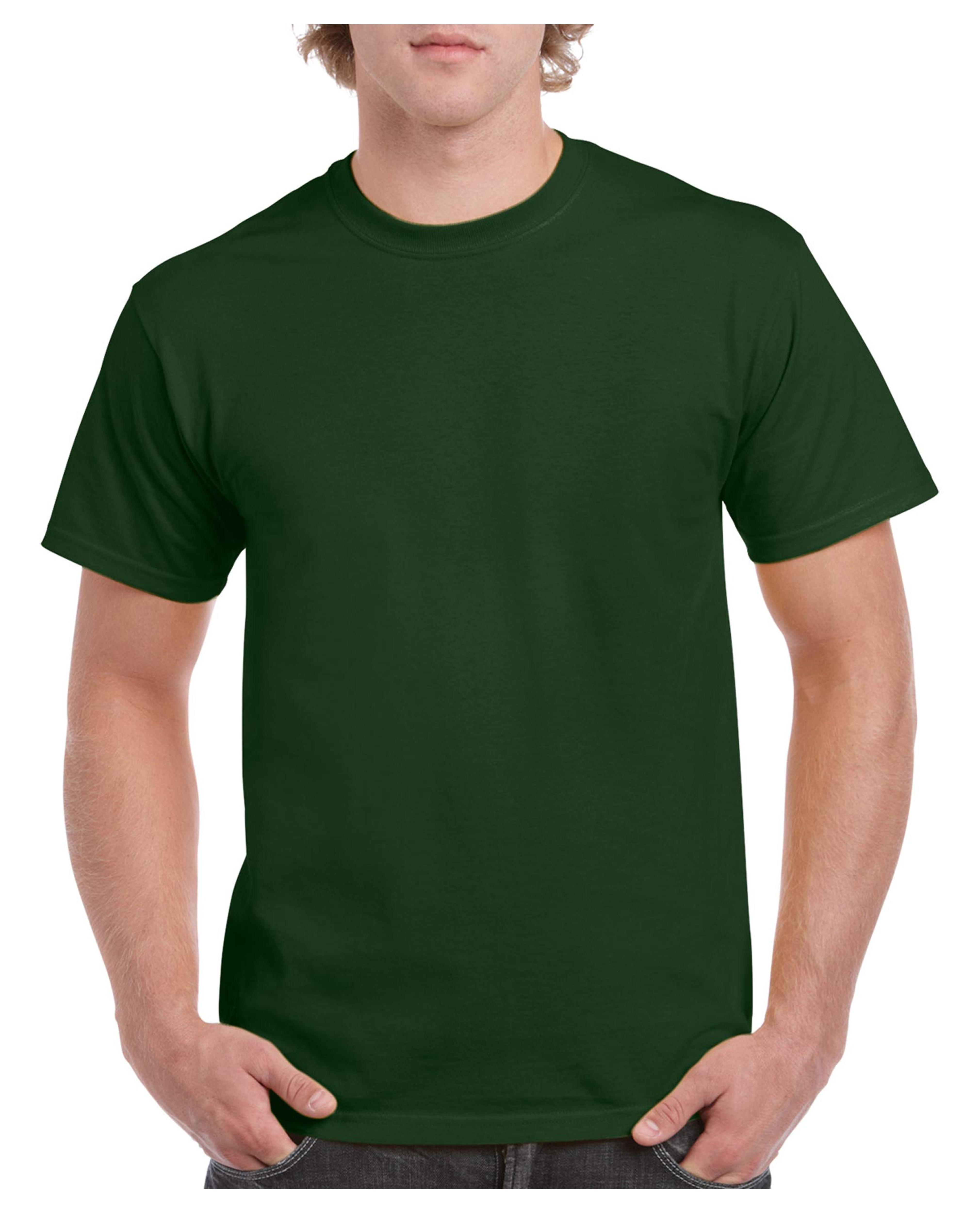 Gildan Heavy Cotton 5.3 Ounce T-Shirt - Large - Forest Green | Amazon.com