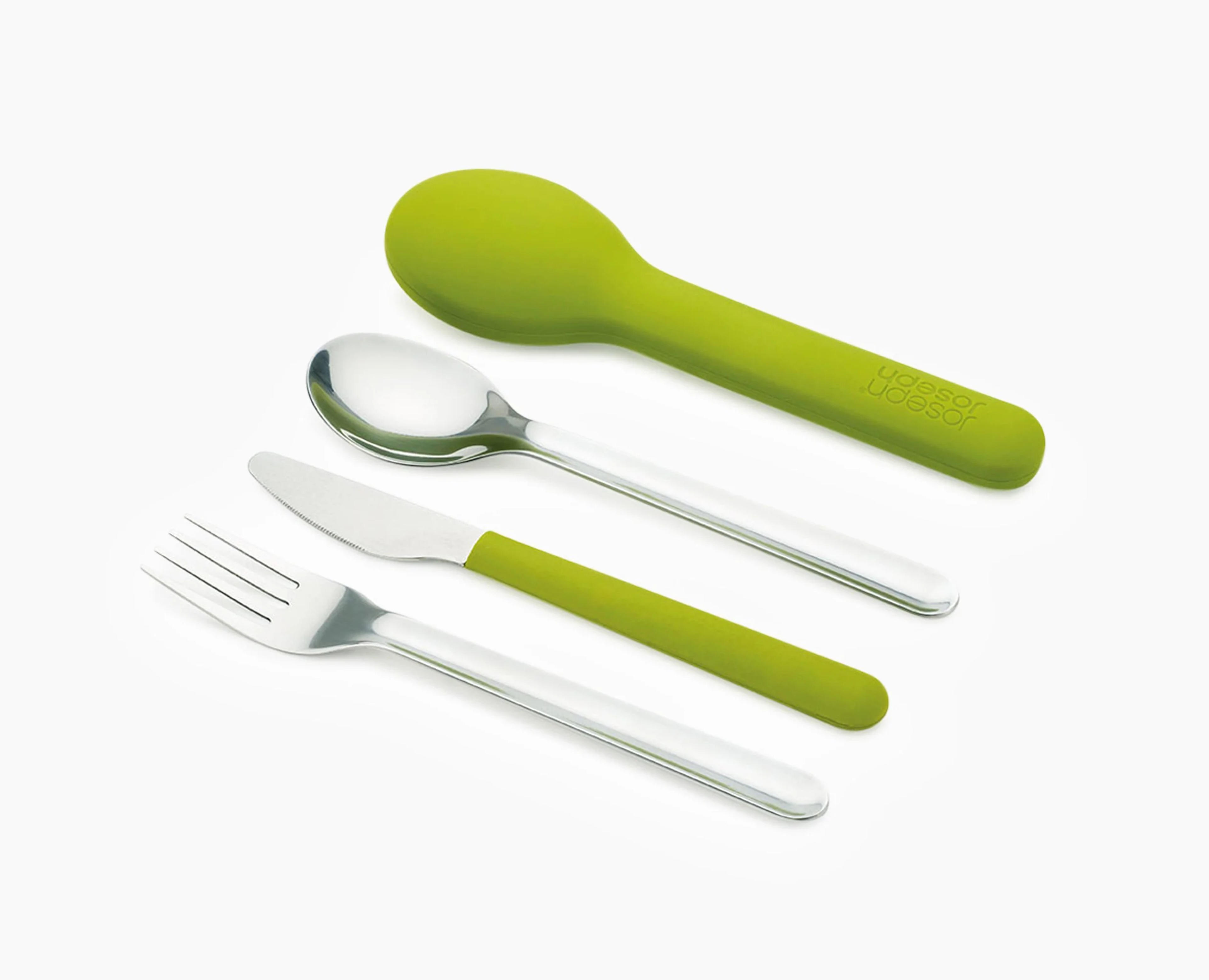 GoEat™ On-the-go Cutlery Set - Green | Joseph Joseph