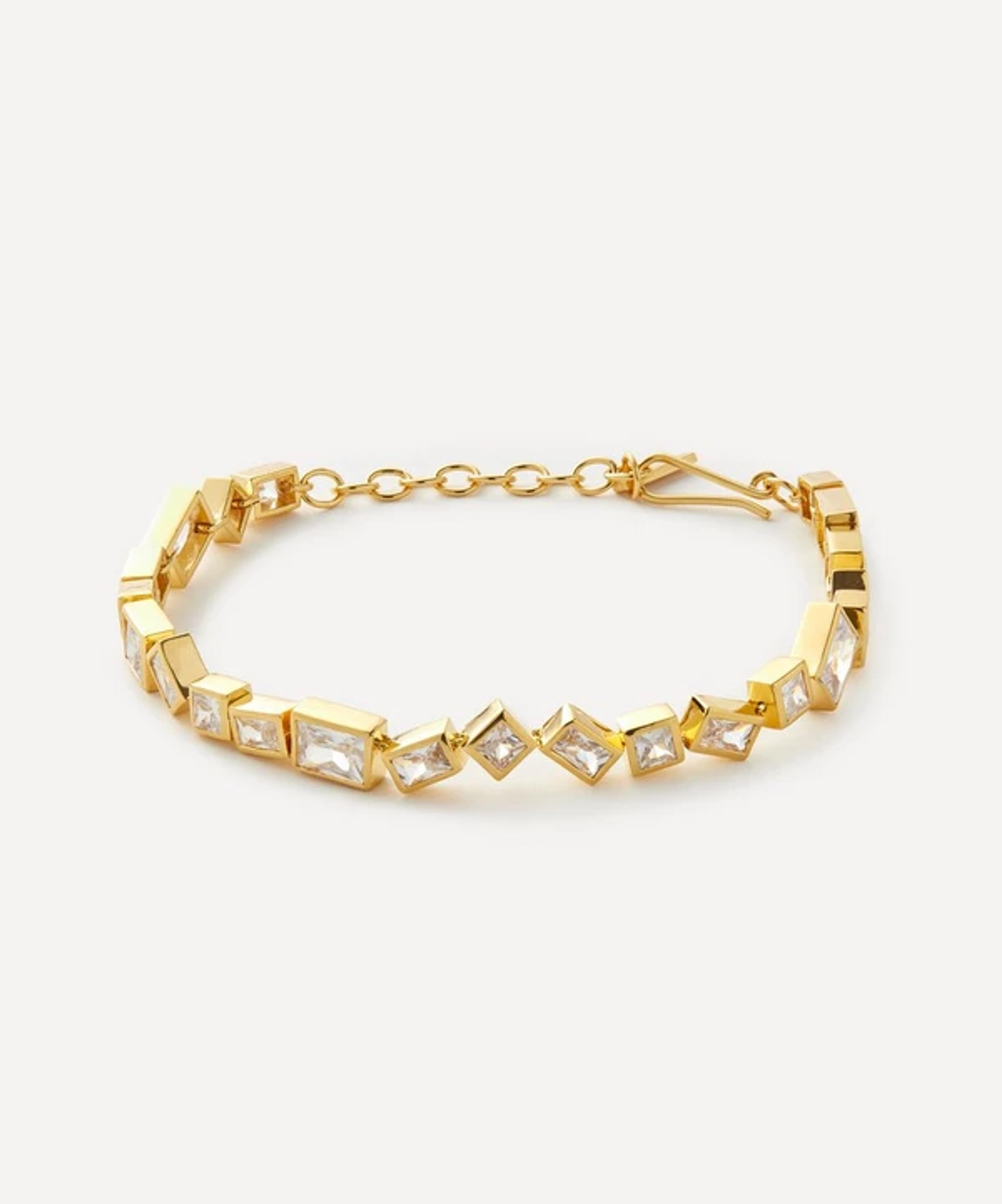 Completedworks 18ct Gold-Plated Vermeil Silver Cubic Zirconia Bracelet | Liberty