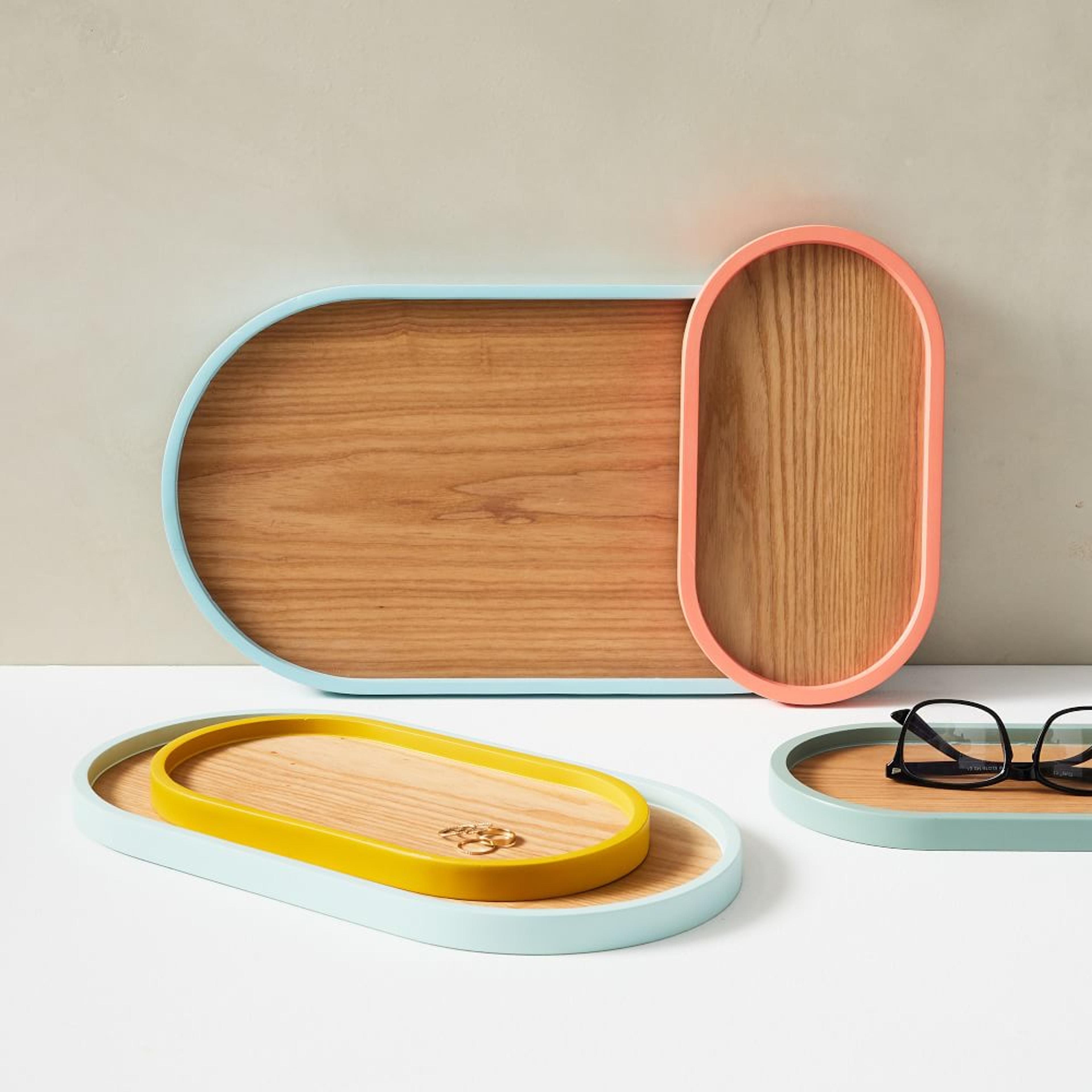 Color Pop Wooden Trays