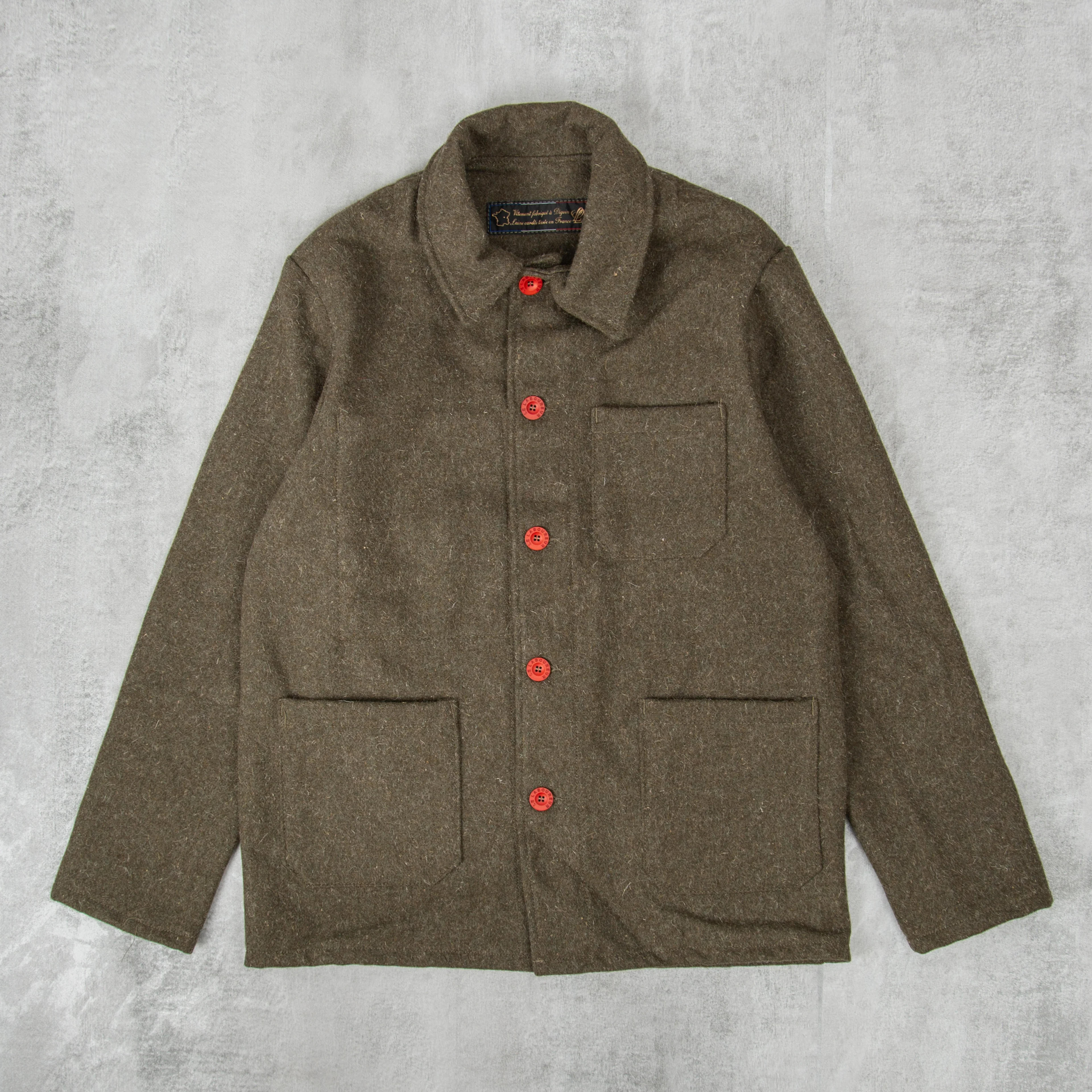 Buy the Le Laboureur Wool Work Jacket - Khaki @Union Clothing | Union Clothing