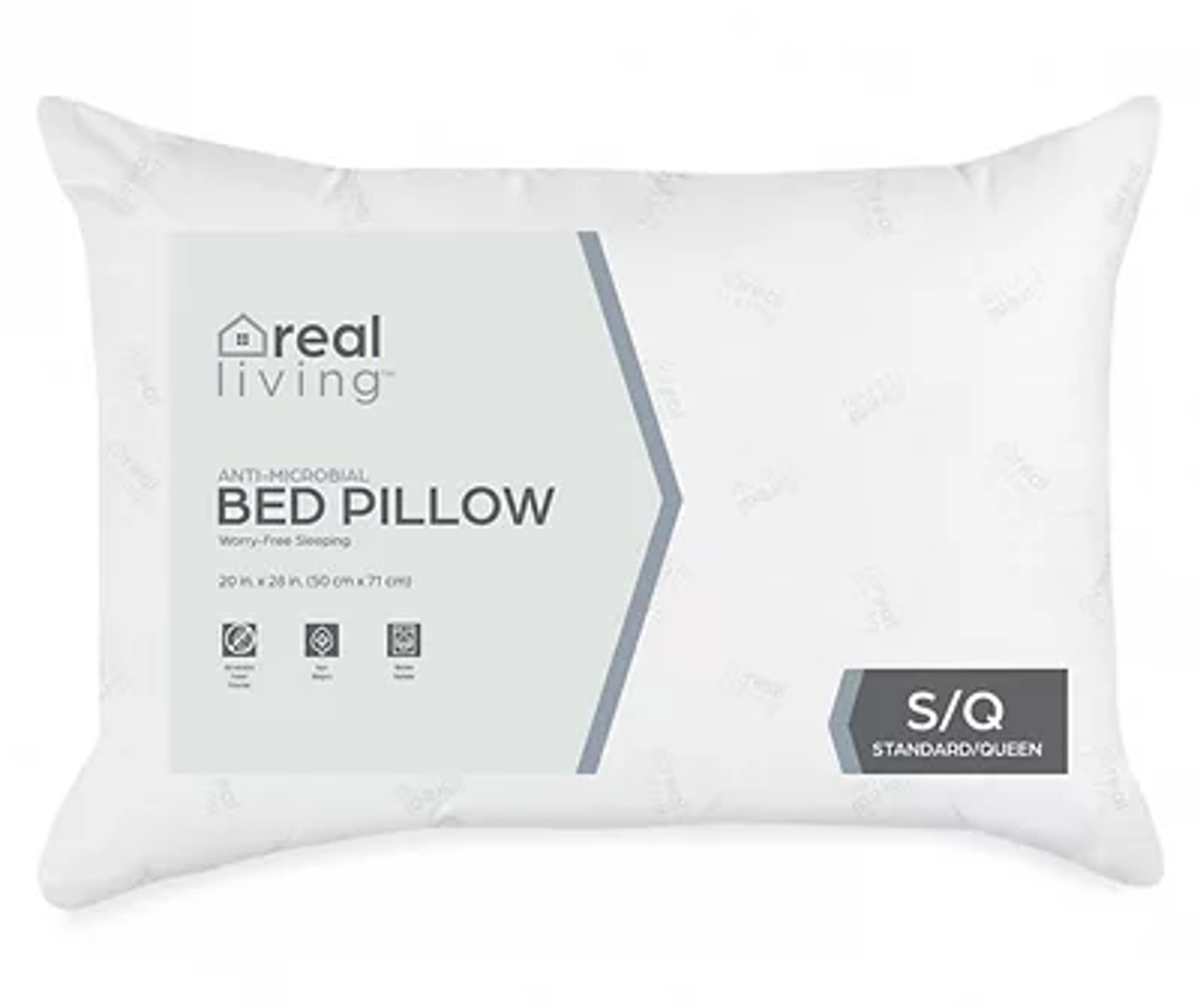 Real Living White Standard/Queen Pillow | Big Lots