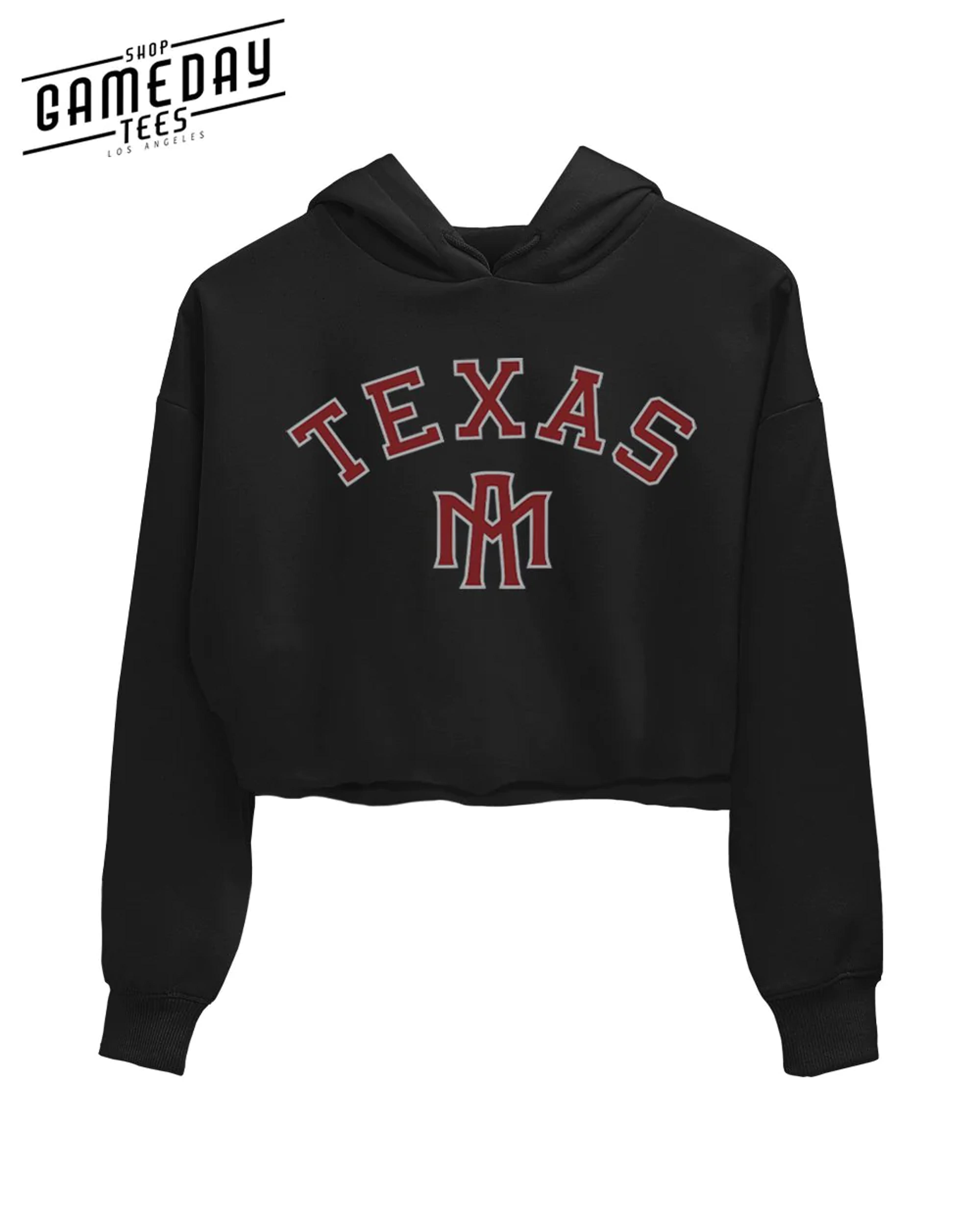 Texas A&M University Gameday Outfits - Texas A&M Crop Hoodie – Shop Gameday Tees