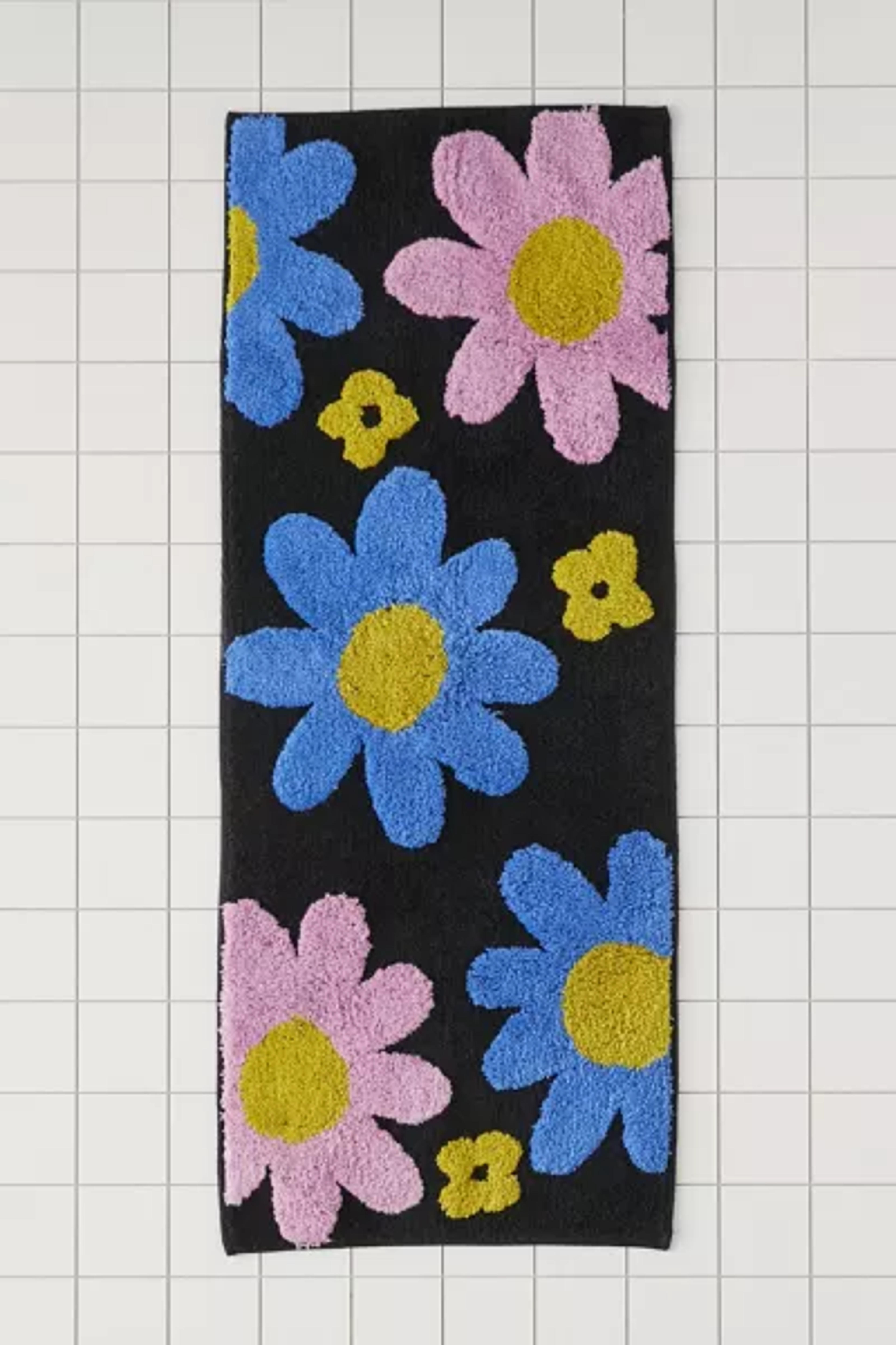 Lily Flower Runner Bath Mat