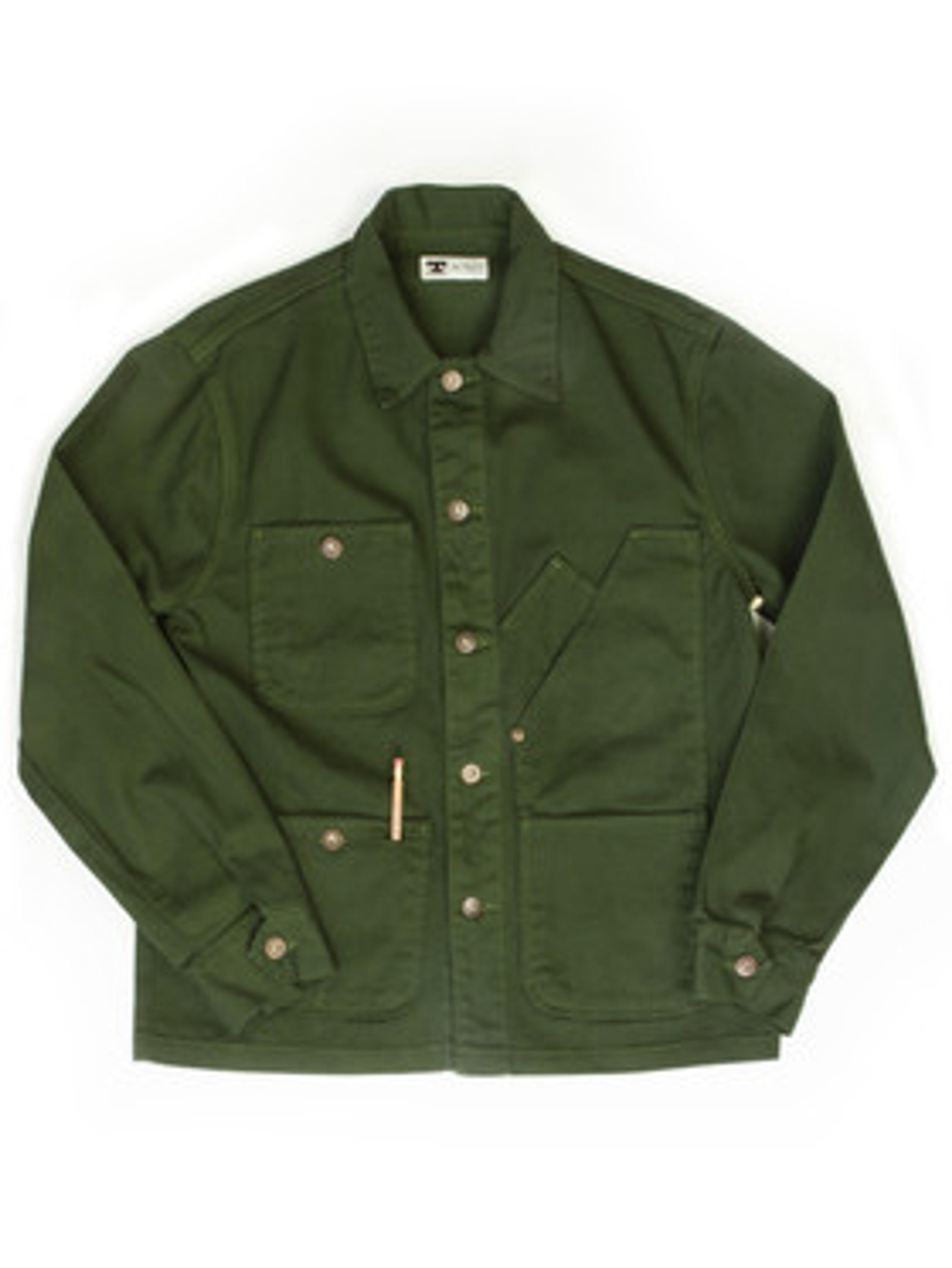 Coverall Jacket - Garment Dyed Green