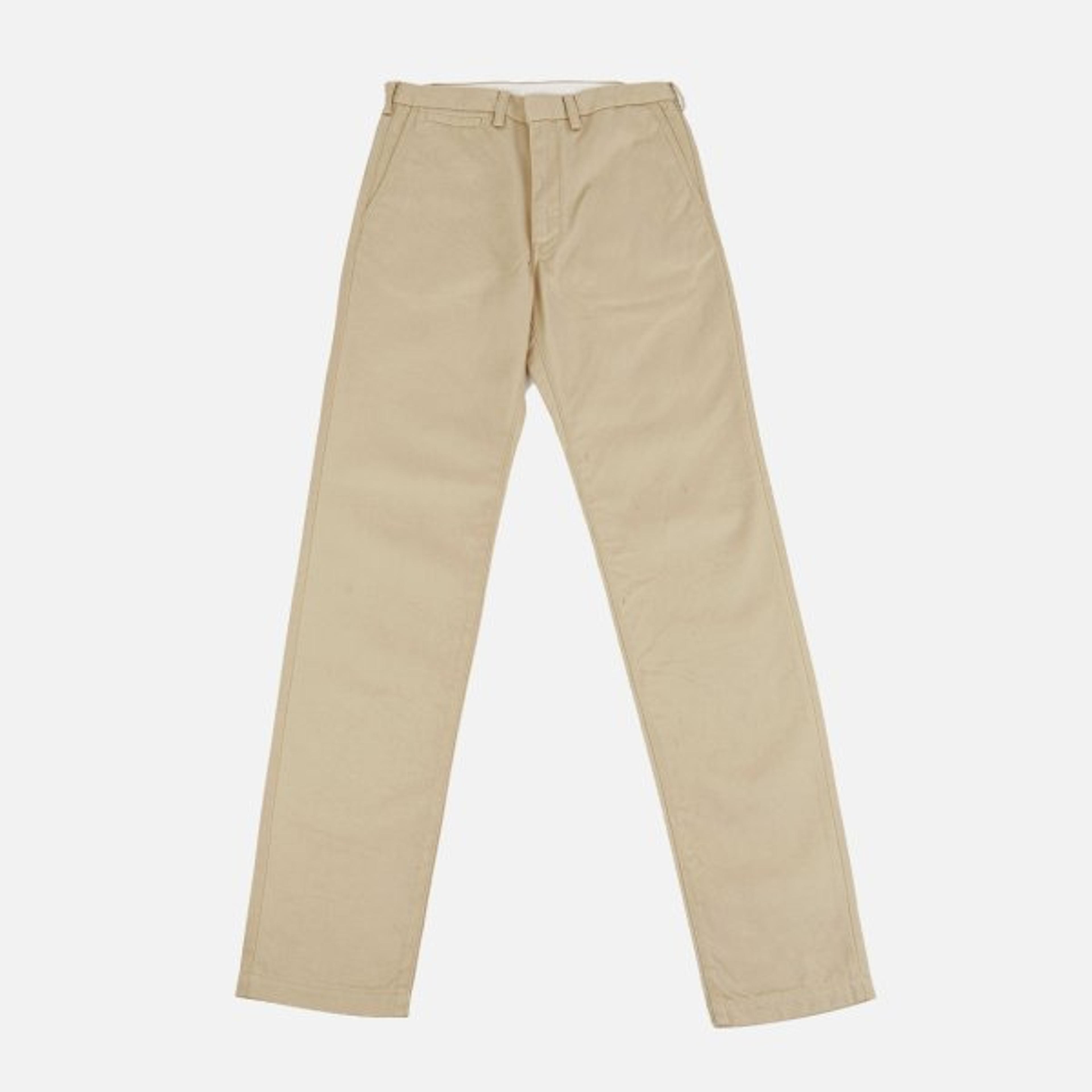 Iron Heart 12oz Heavy Cotton Relaxed Fit Chinos - Khaki