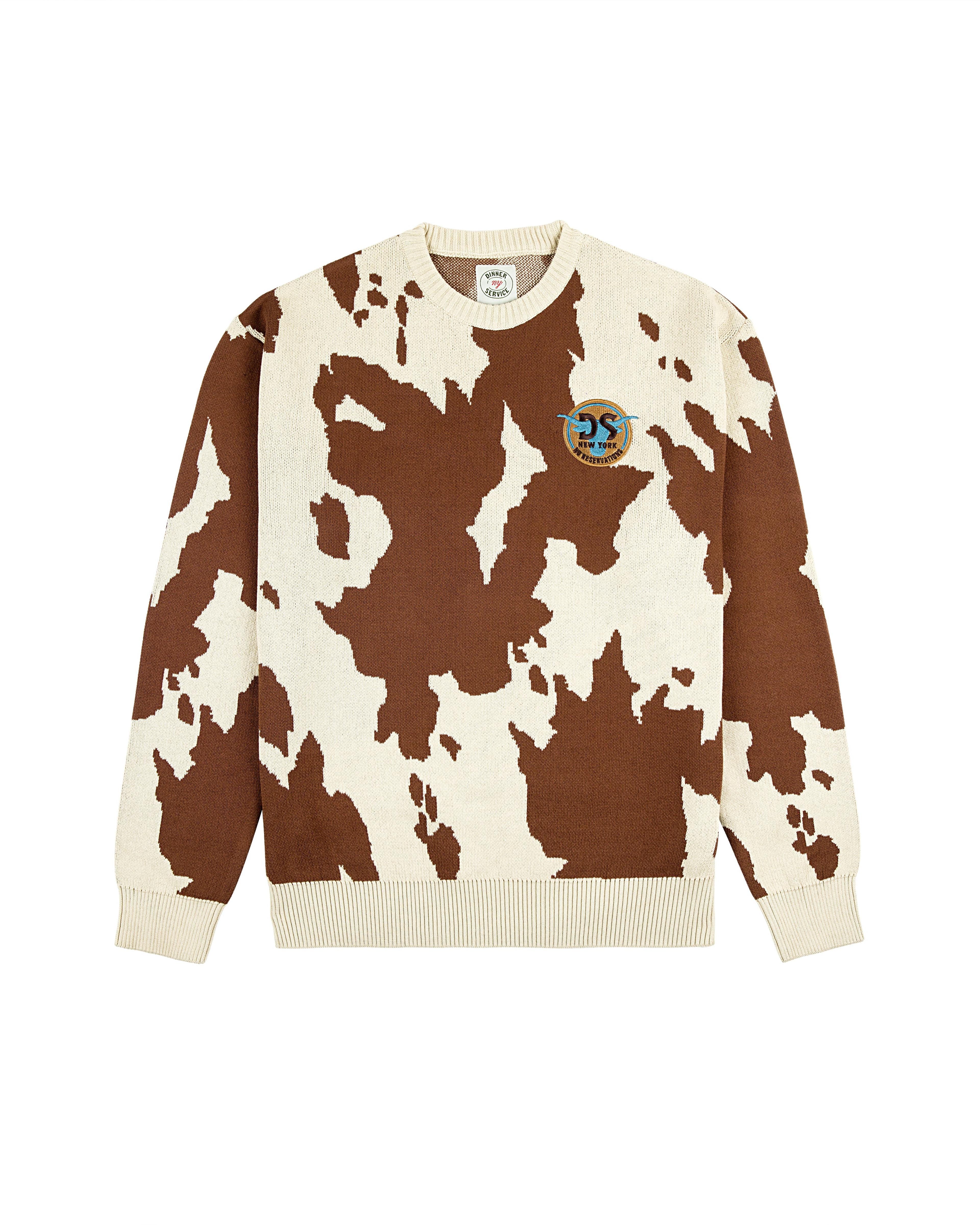 DSNY Cow Print Sweater – Dinner Service NY