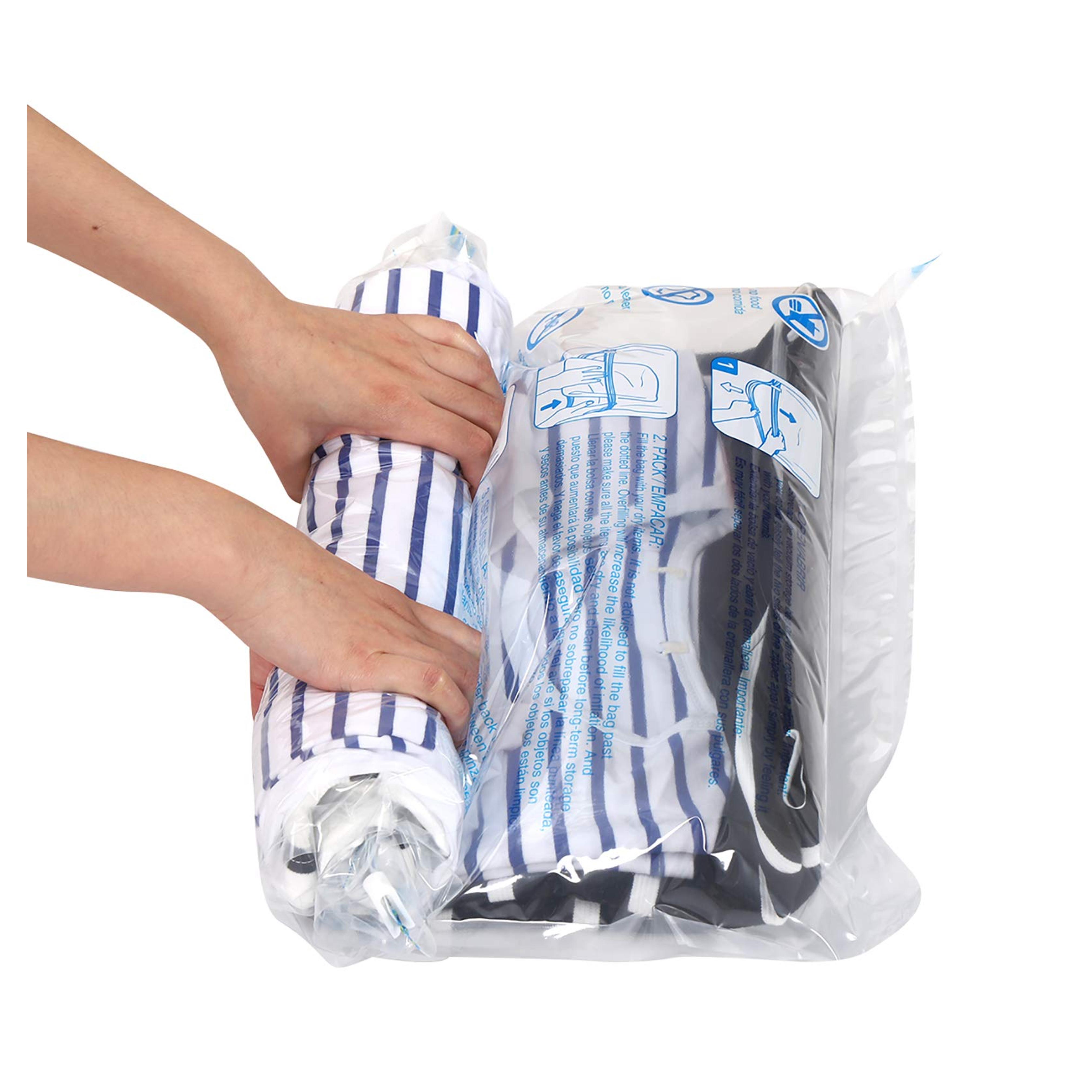 Amazon.com: 12 Compression Bags for Travel, Travel Essentials Compression Bags, Vacuum Packing Space Saver Bags for Cruise Travel Accessories (12-Travel) : Home & Kitchen