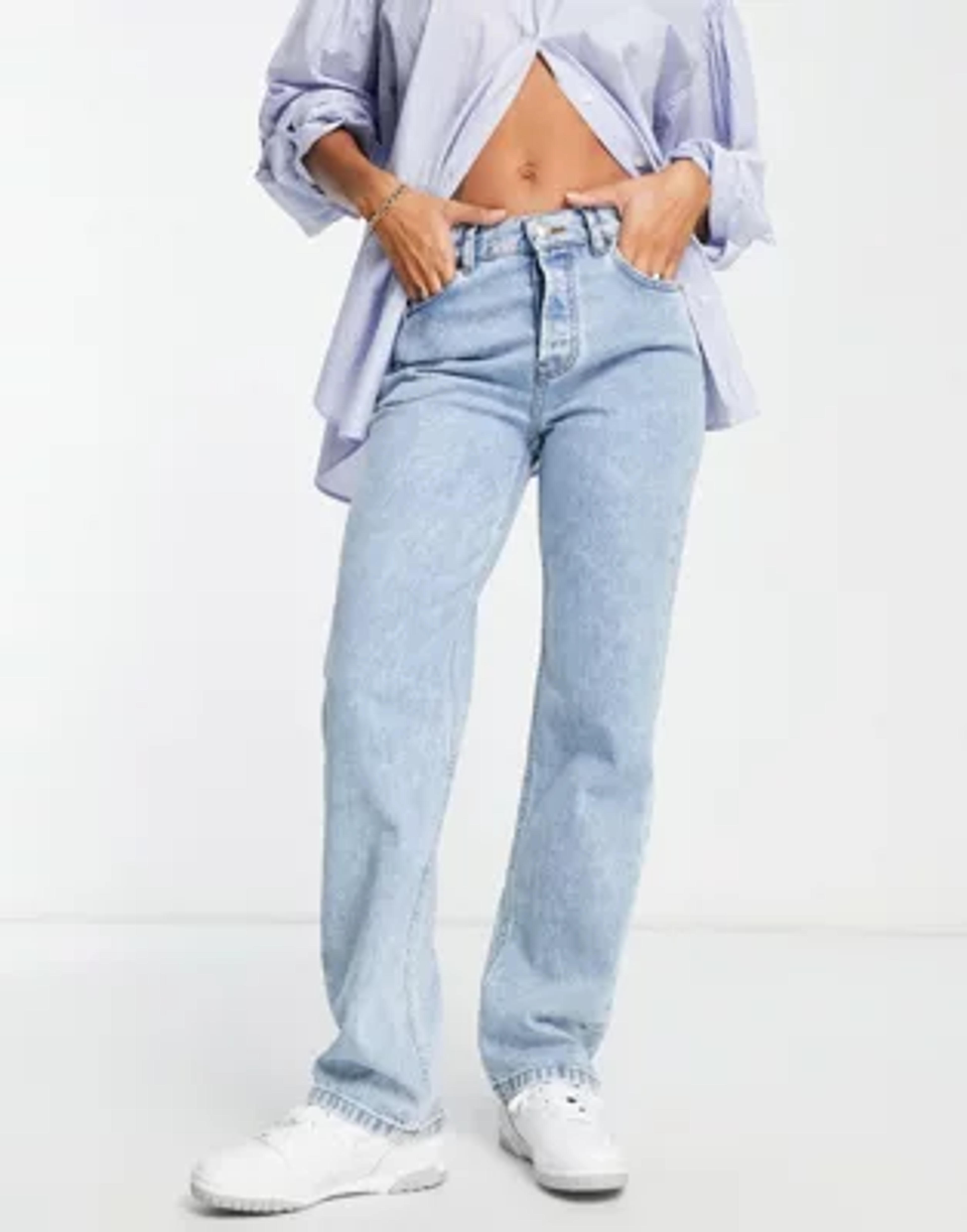 ASOS DESIGN 90s straight jeans in vintage lightwash | ASOS