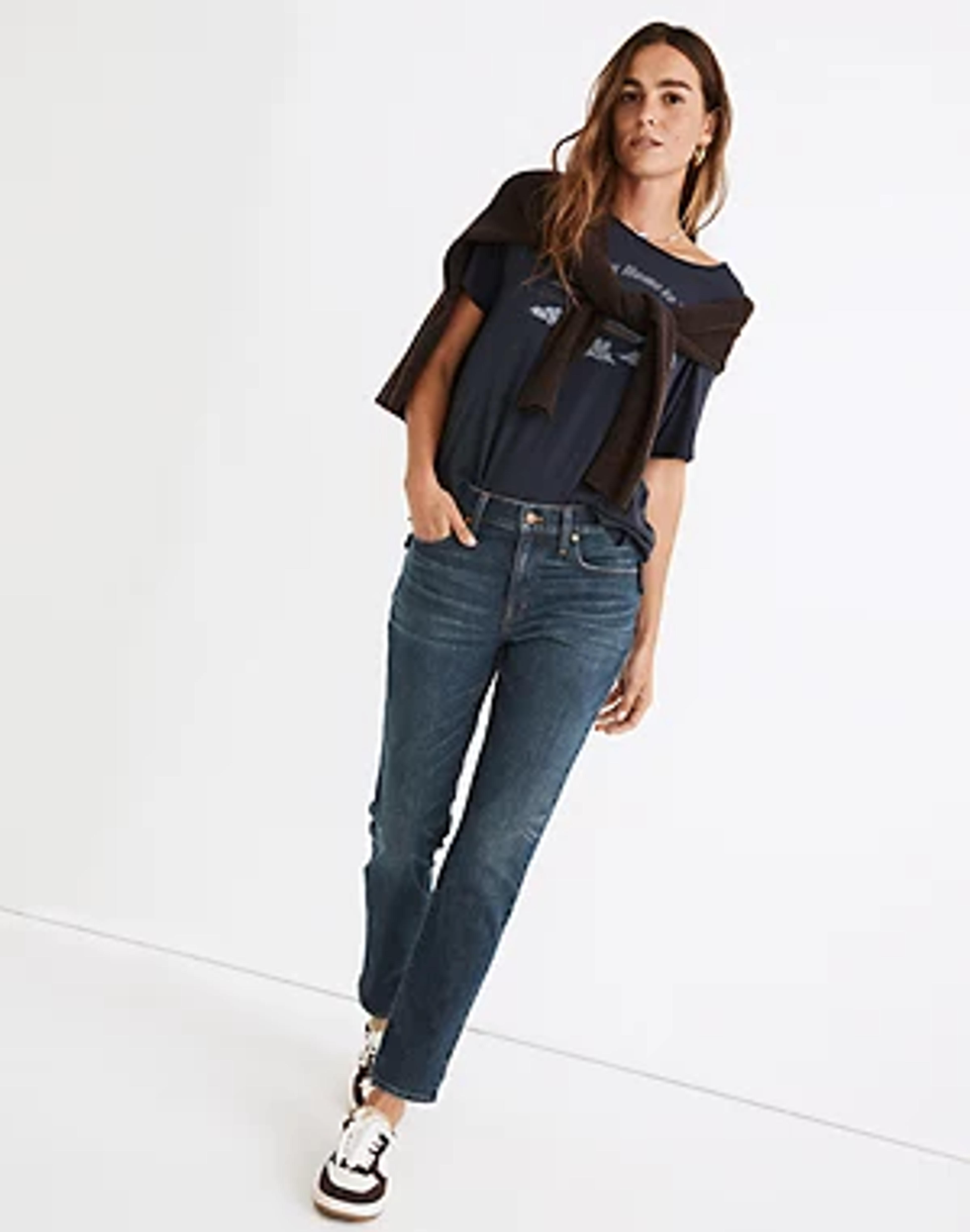 Tomboy Straight Jeans in Callan Wash