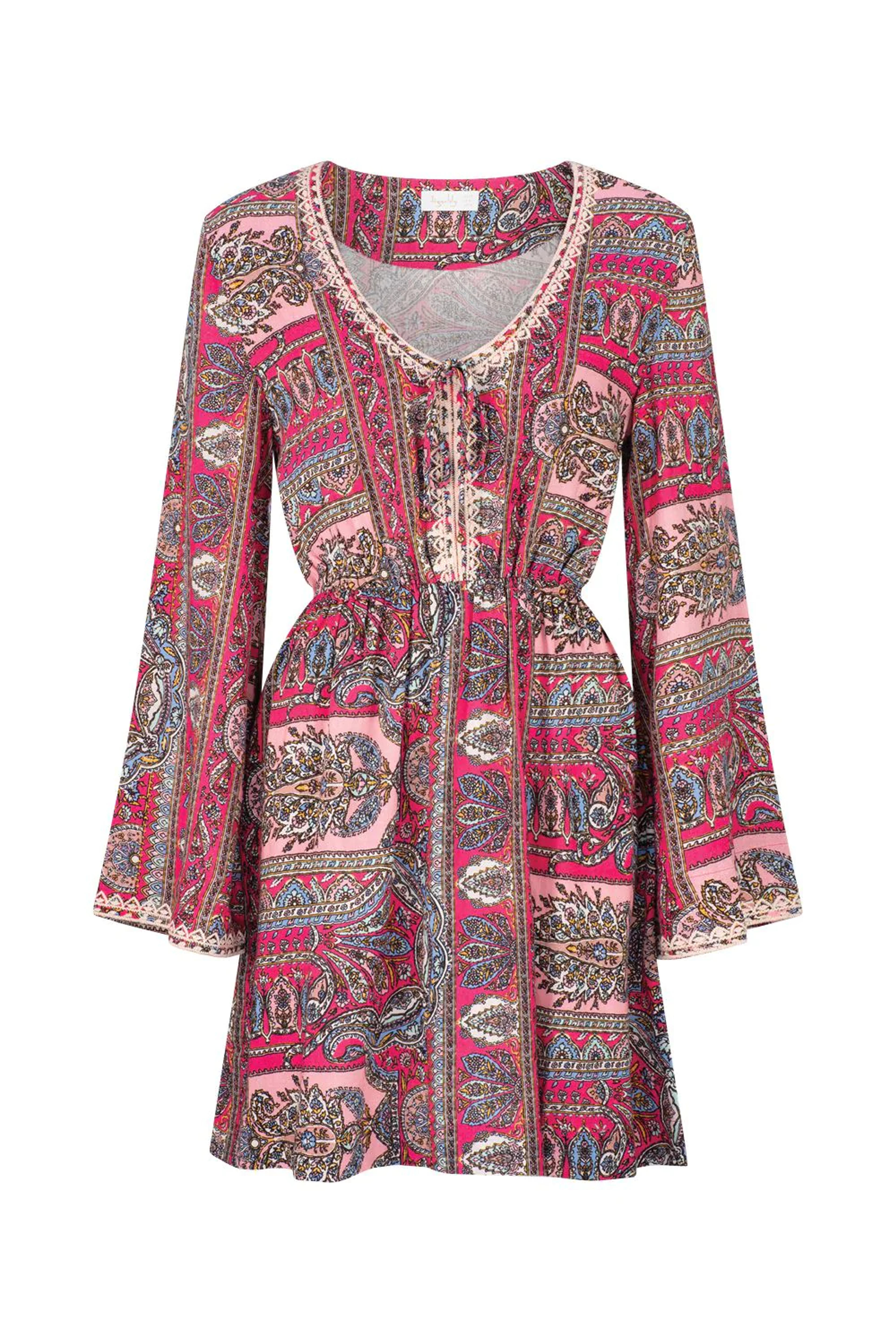 Pashmina Elettra Mini Dress - Pashmina Rose