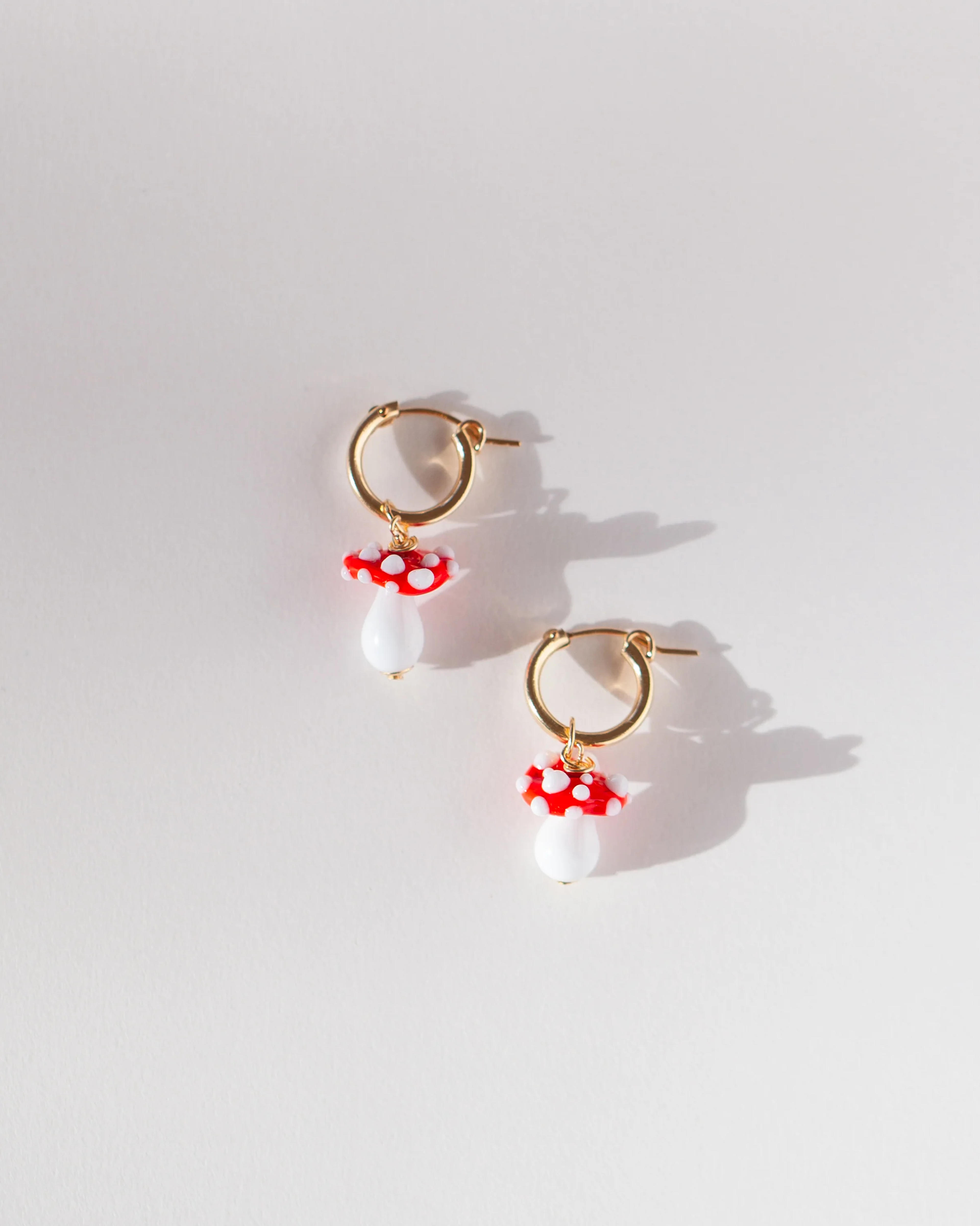 Toadstool Earring in Ruby Red – Picnic Blanket