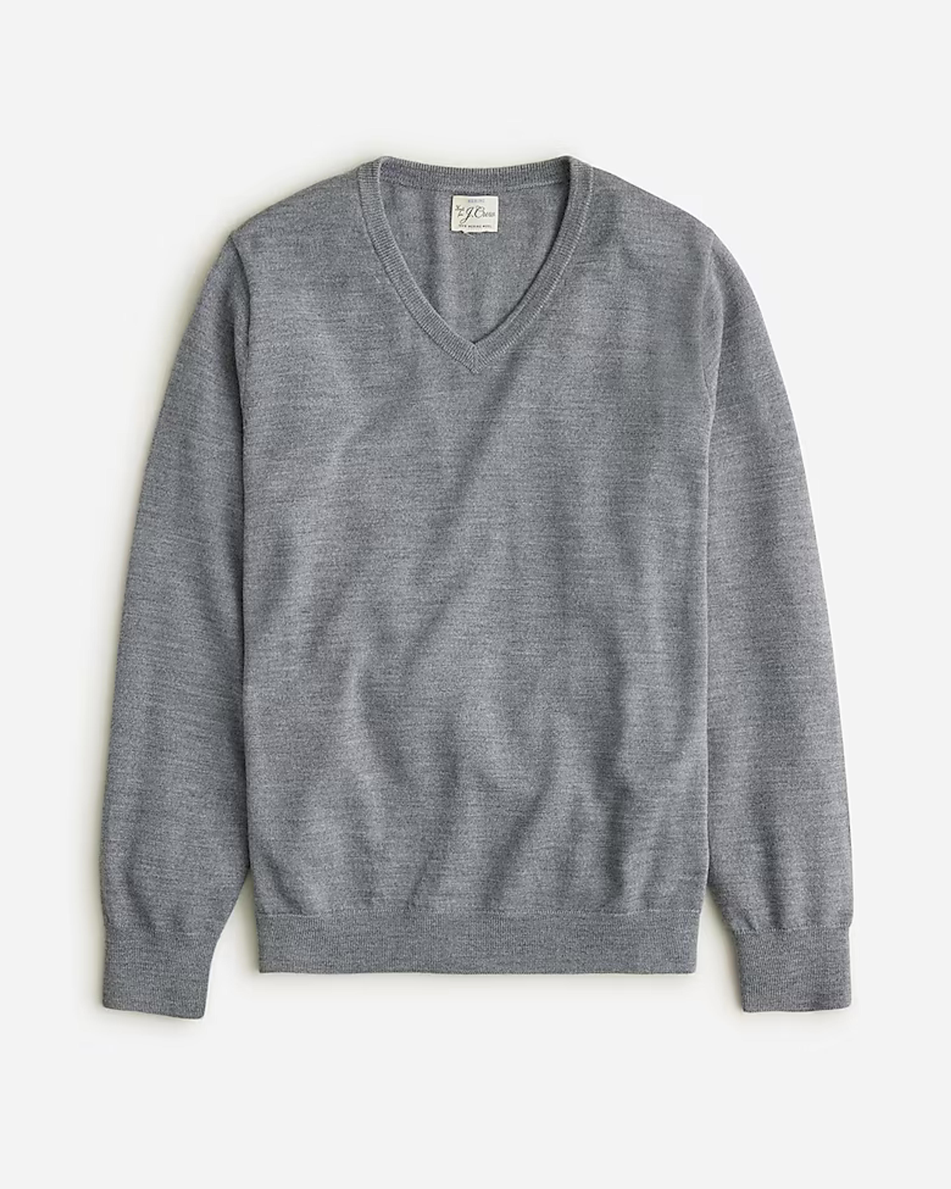 J.Crew: Merino Wool V-neck Sweater For Men