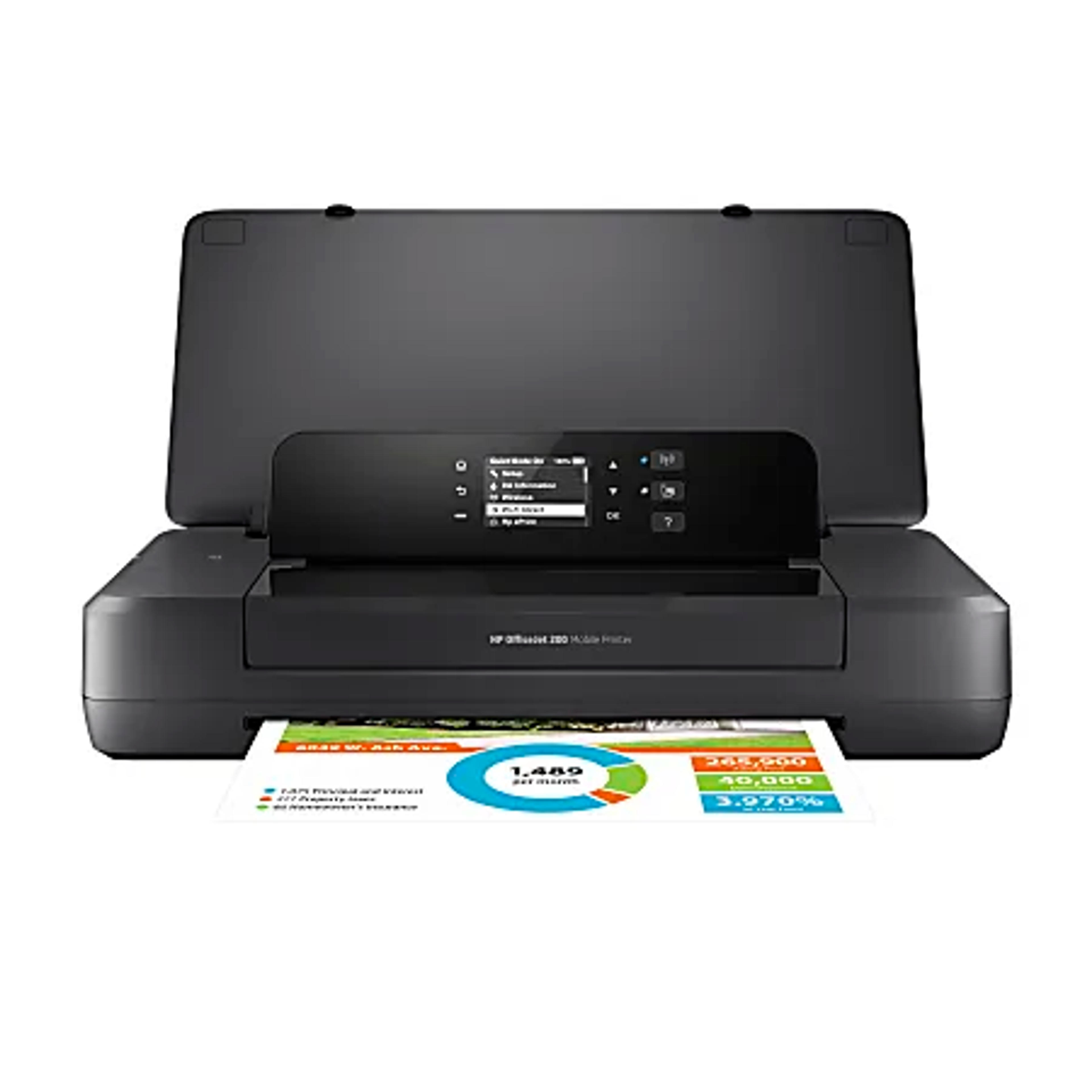 HP OfficeJet Portable Wireless Color Inkjet Printer 200 - Office Depot