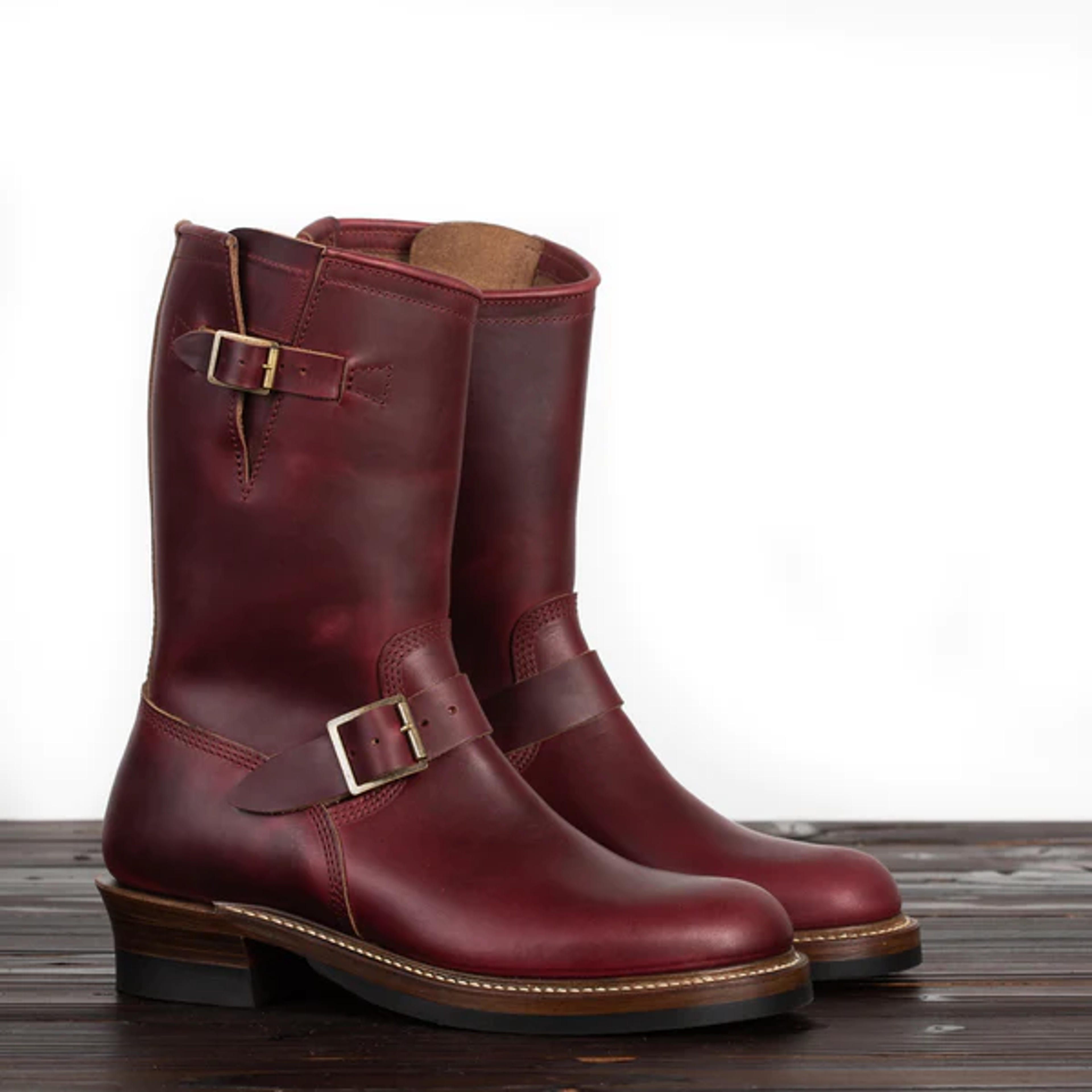 John Lofgren Engineer Boots - Burgundy CXL - Standard & Strange