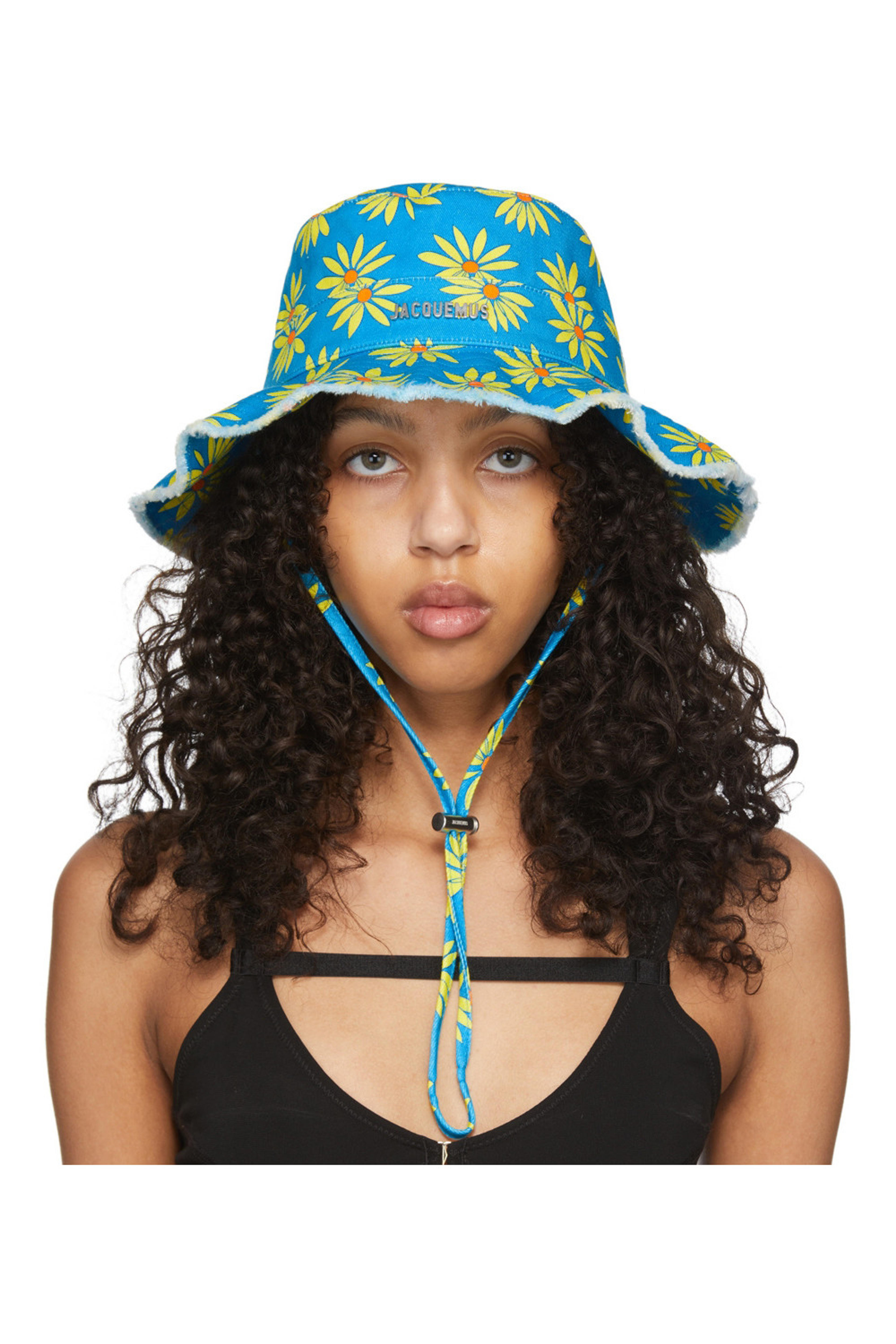 Jacquemus - Blue & Yellow 'Le Bob Artichaut' Hat