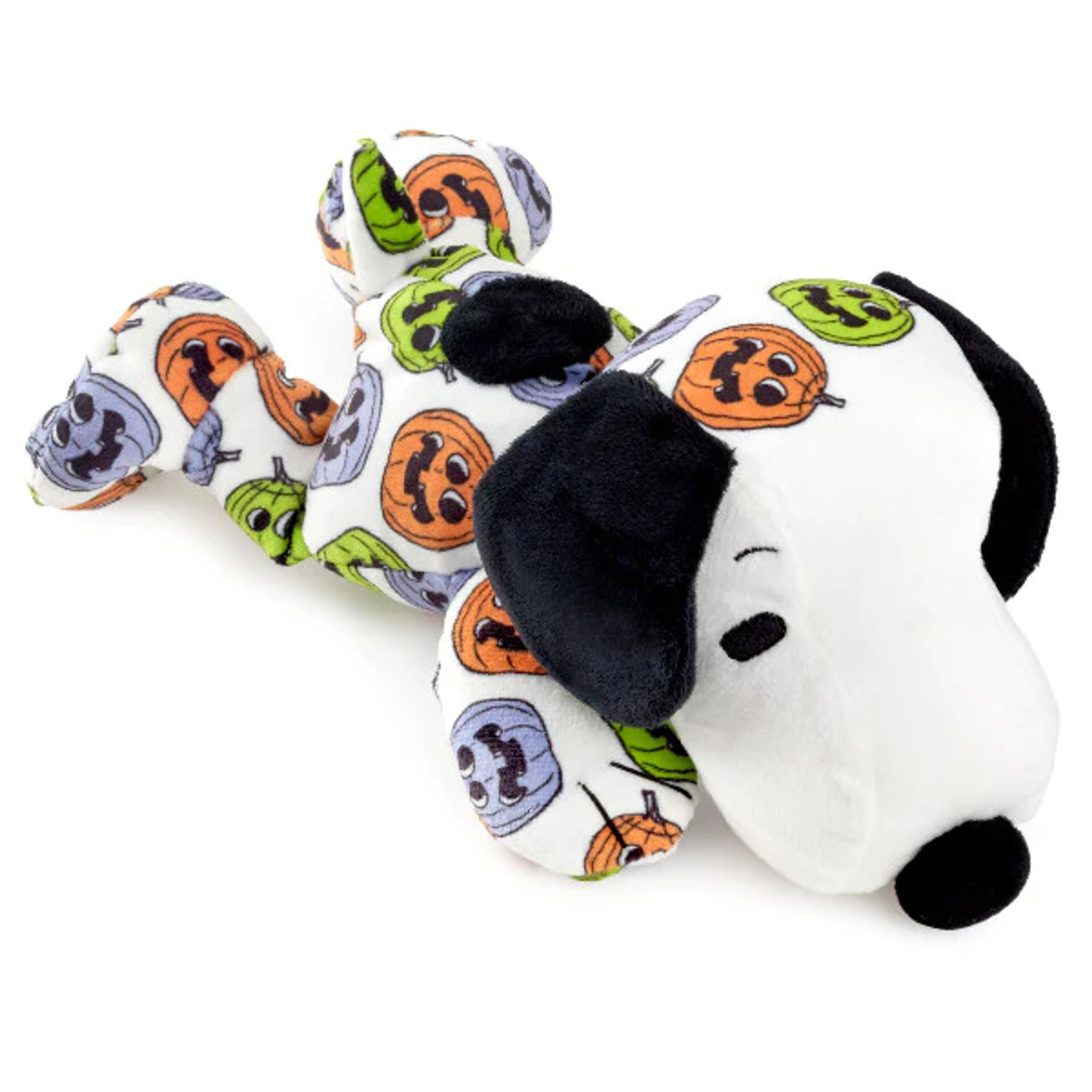 Hallmark Peanuts® Halloween Jack-o'-Lanterns Floppy Snoopy Stuffed Animal, 11"