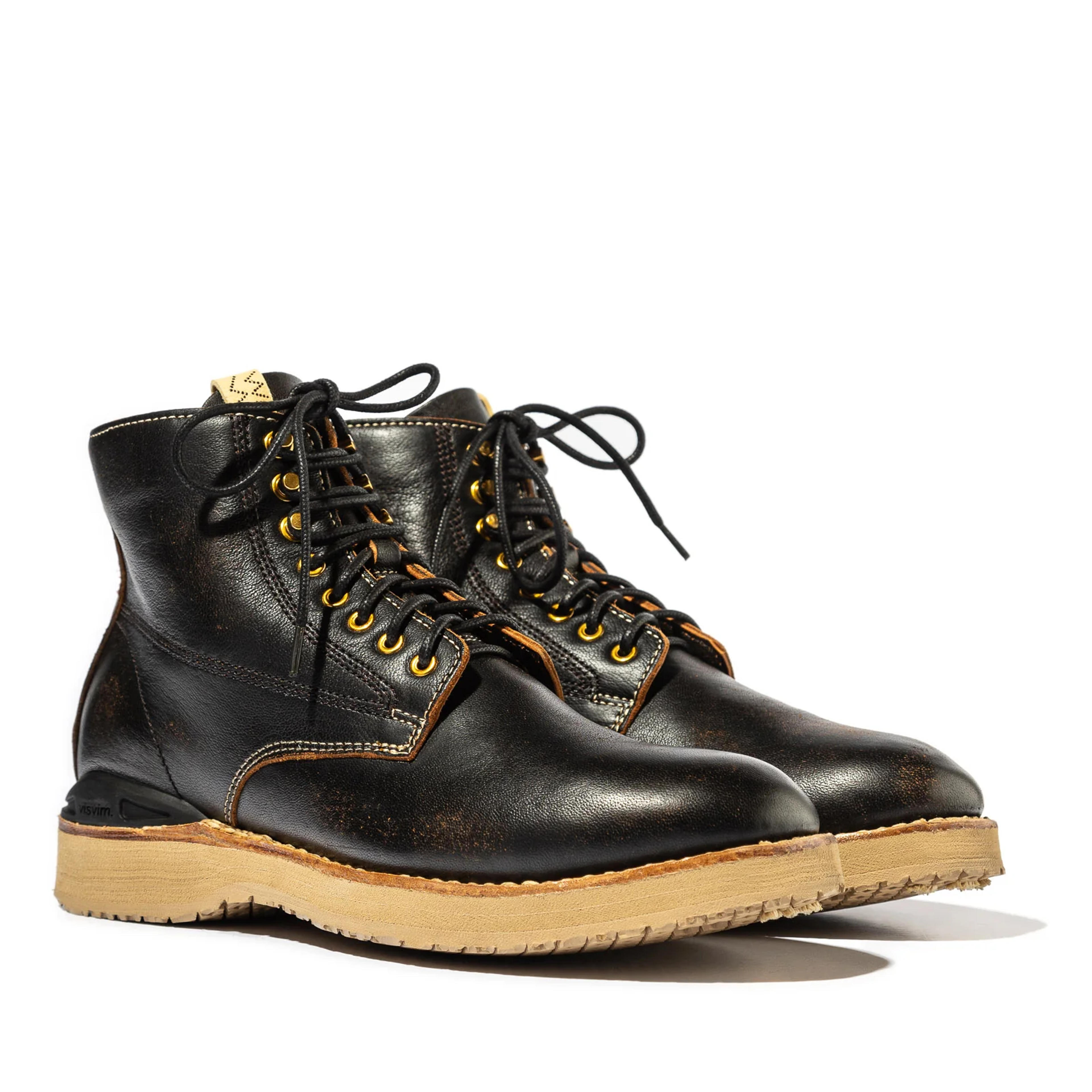 Visvim Virgil Boots - Folk Black – Standard & Strange