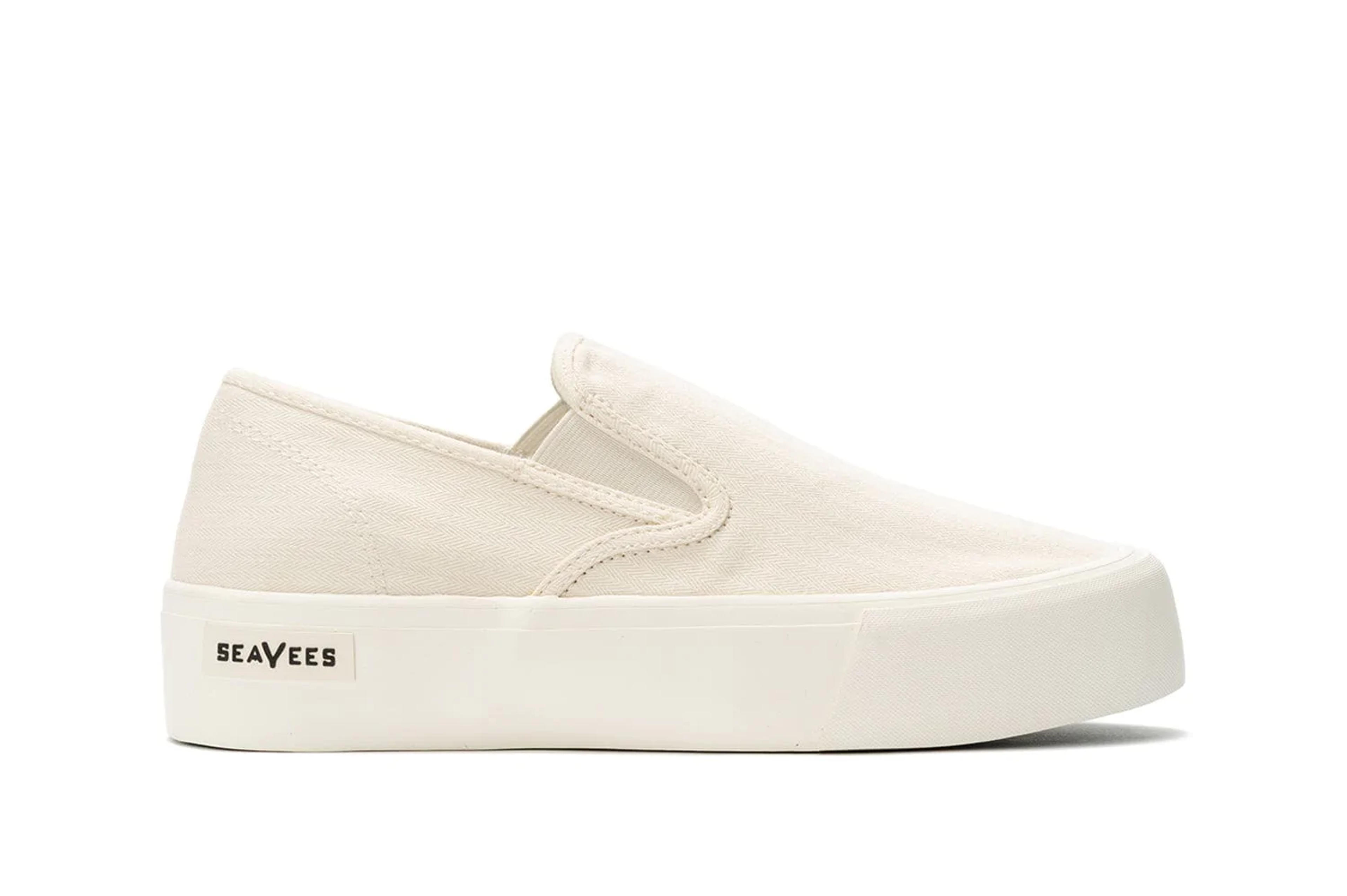 Womens - Baja Slip On Platform - Bleach – SeaVees