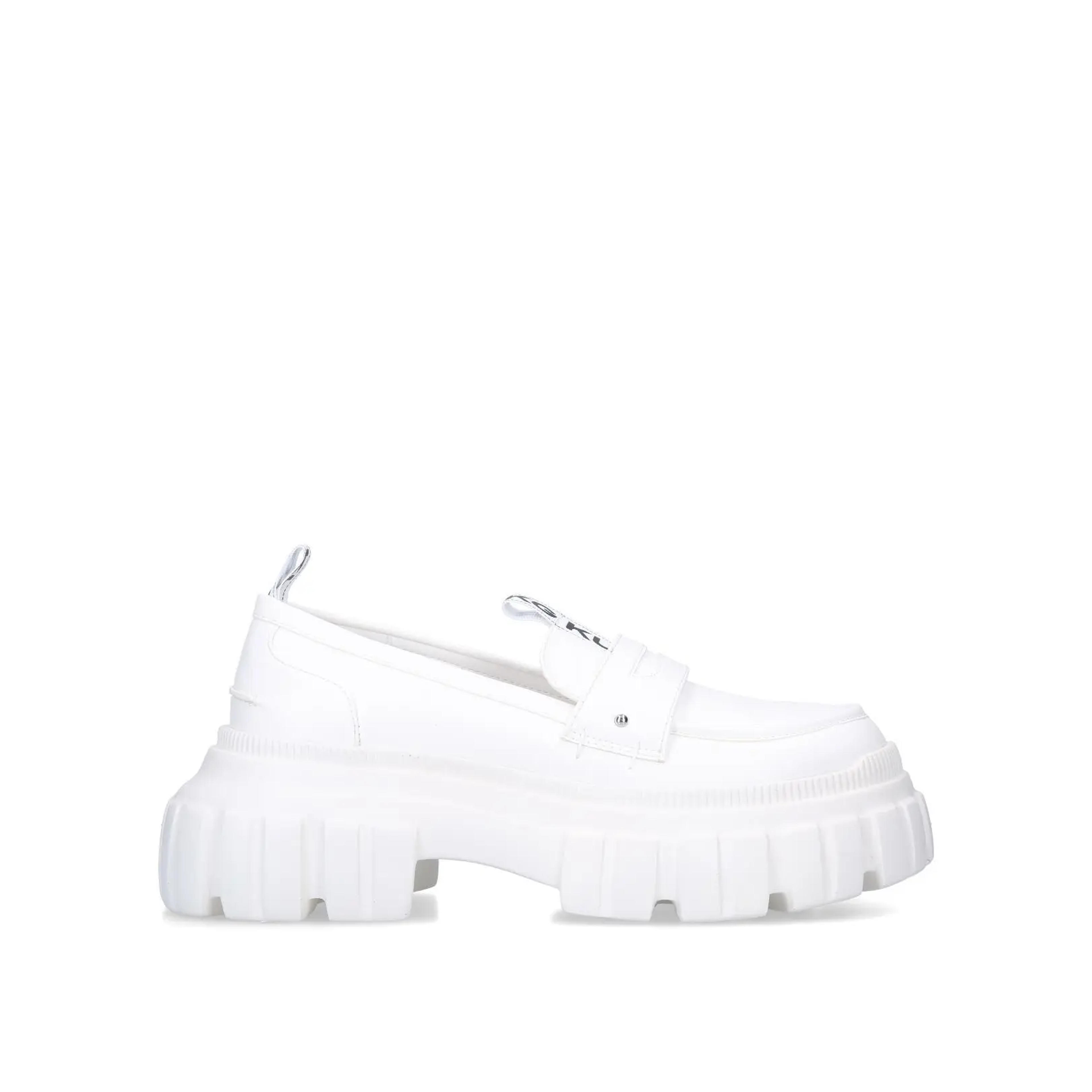 WHITE VEGAN TALLY LOAFER by KG KURT GEIGER