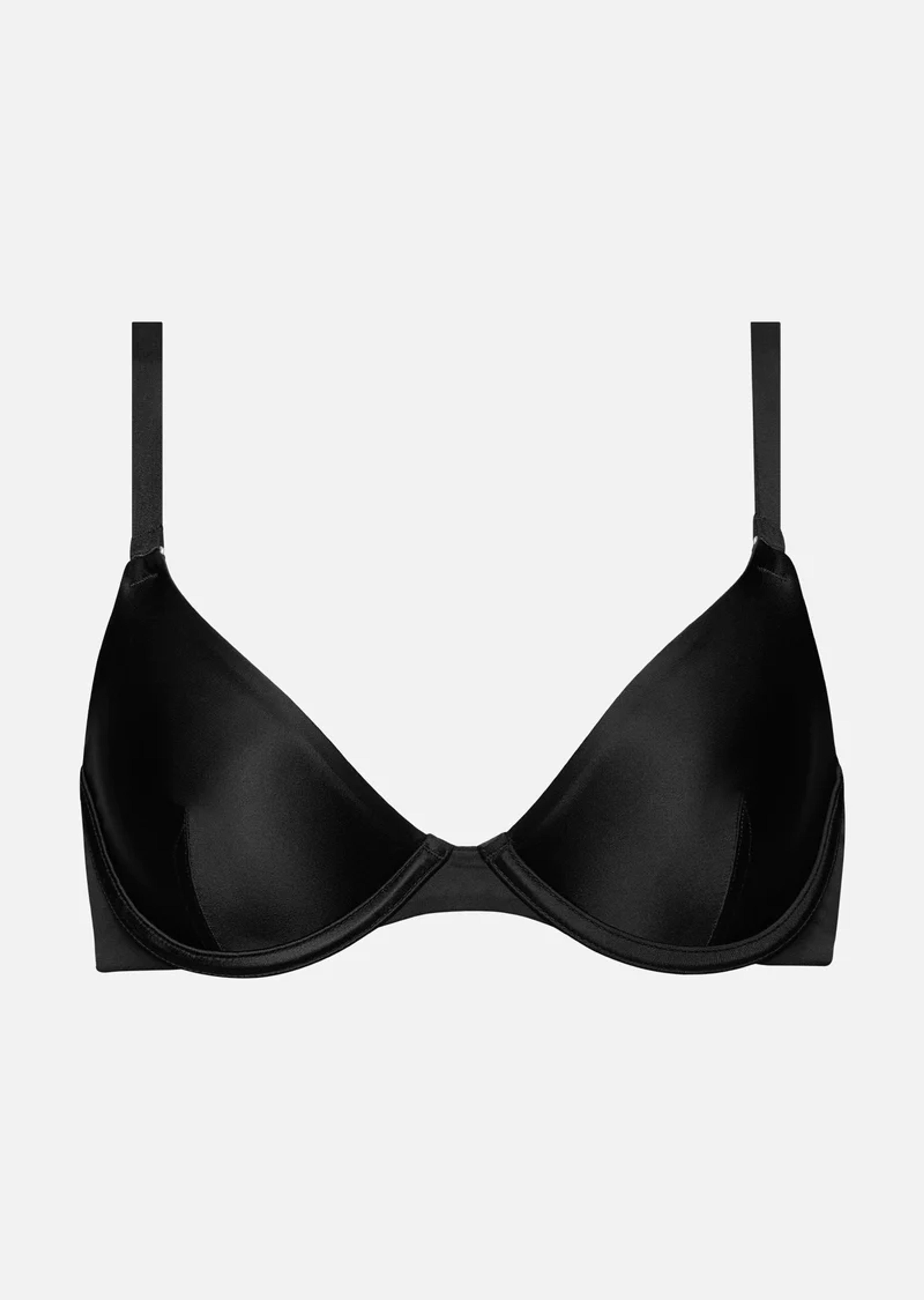 The Plunge - Black Shine - Bra - CUUP