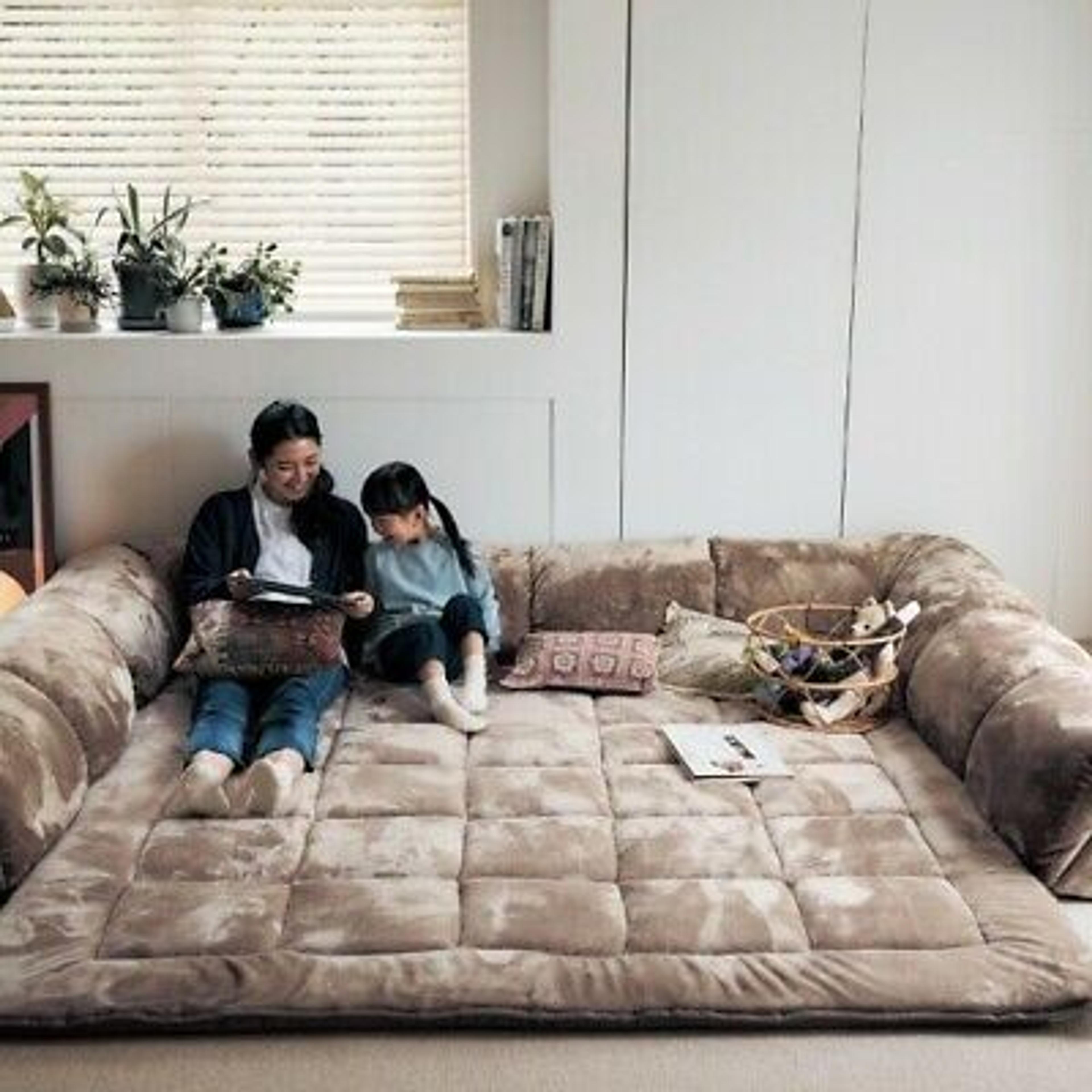 Perfect Warm smooth kotatsu Corner cushion rug C shaped 192.5x167.5 240x215cm | eBay