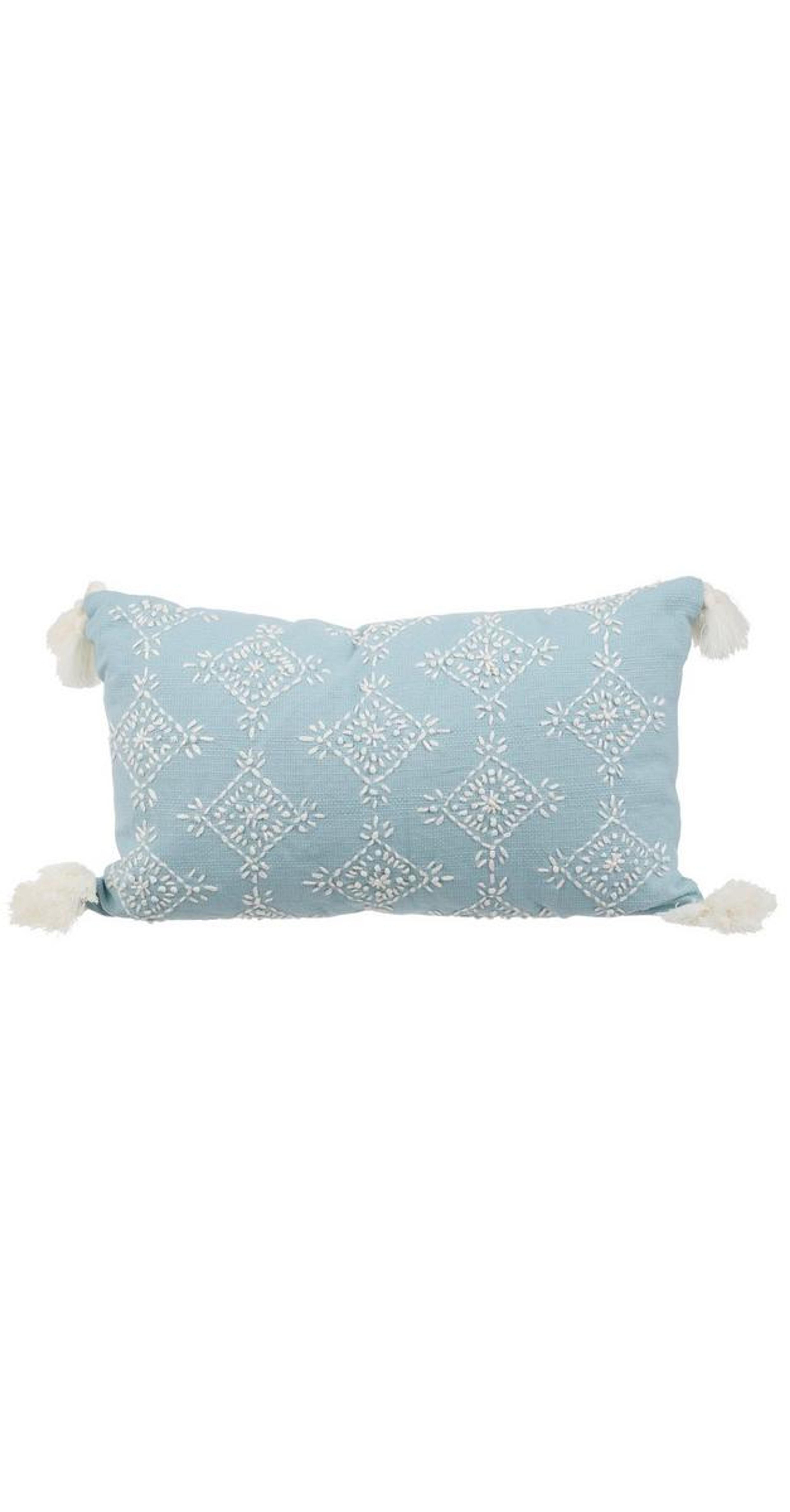 14x24 Embroidered Decorative Throw Pillow - Blue | bealls