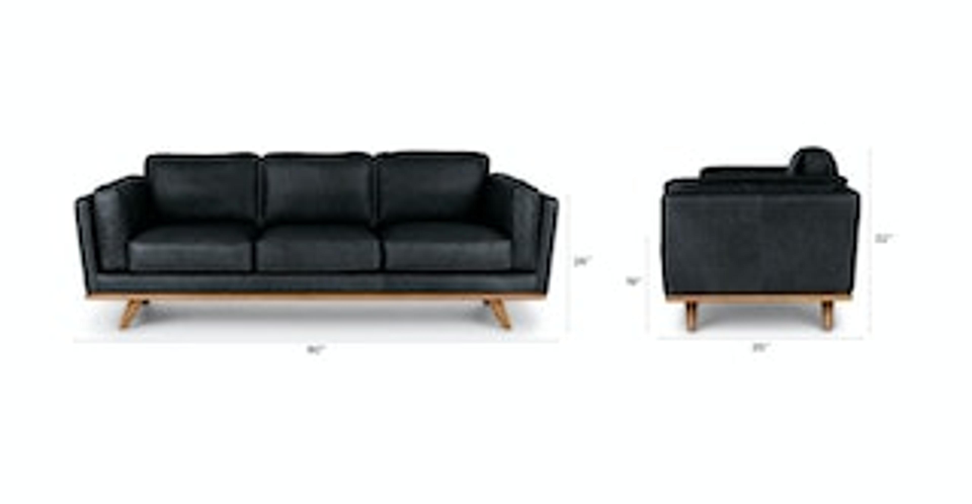 Timber Charme Black Sofa | Article