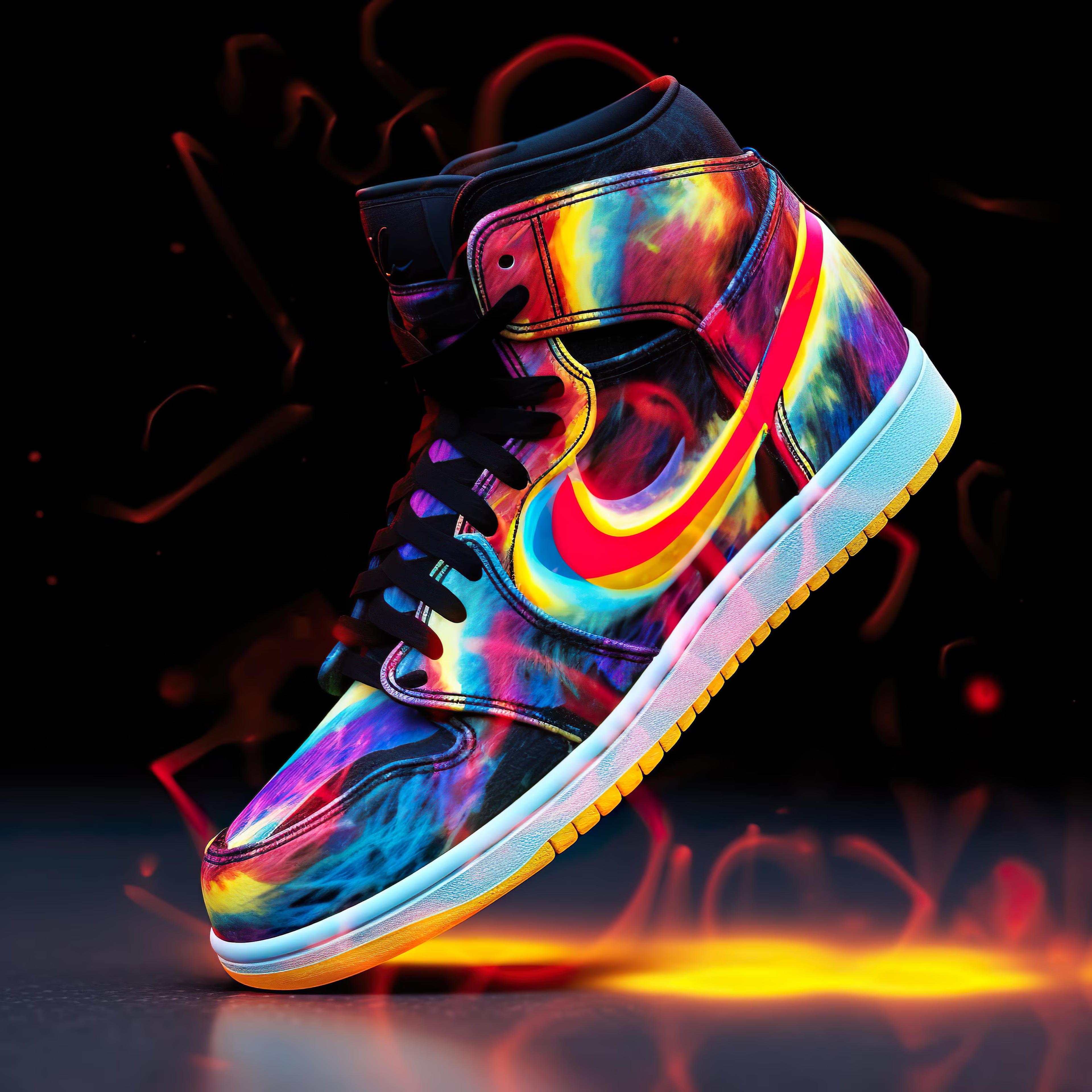 Neon Air Jordan 1 Poster Basketball Sneaker Art Print Nike - Etsy Canada