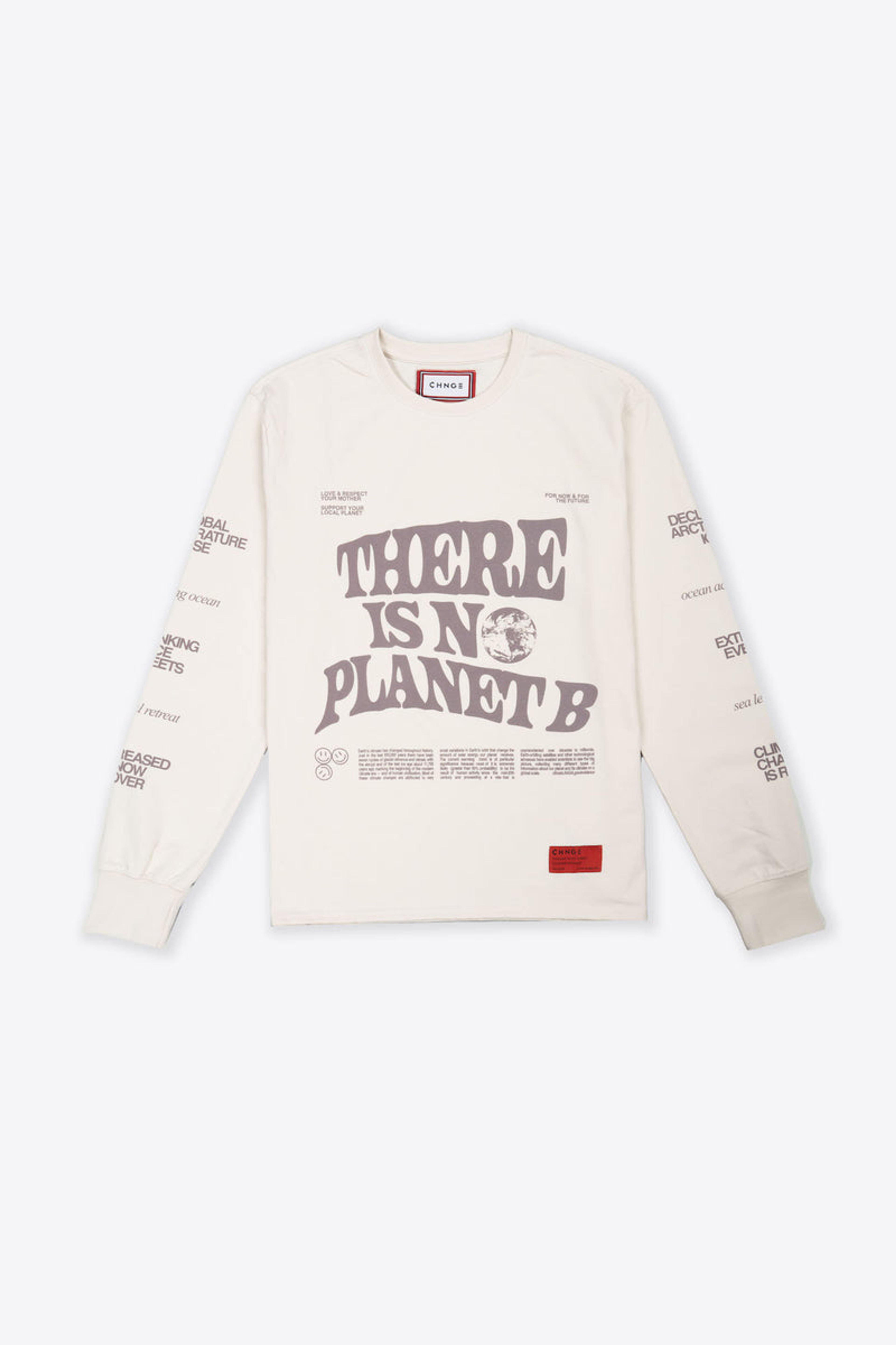 Planet B Cuffed ZW L/S T-Shirt ♻️ (Chalk)