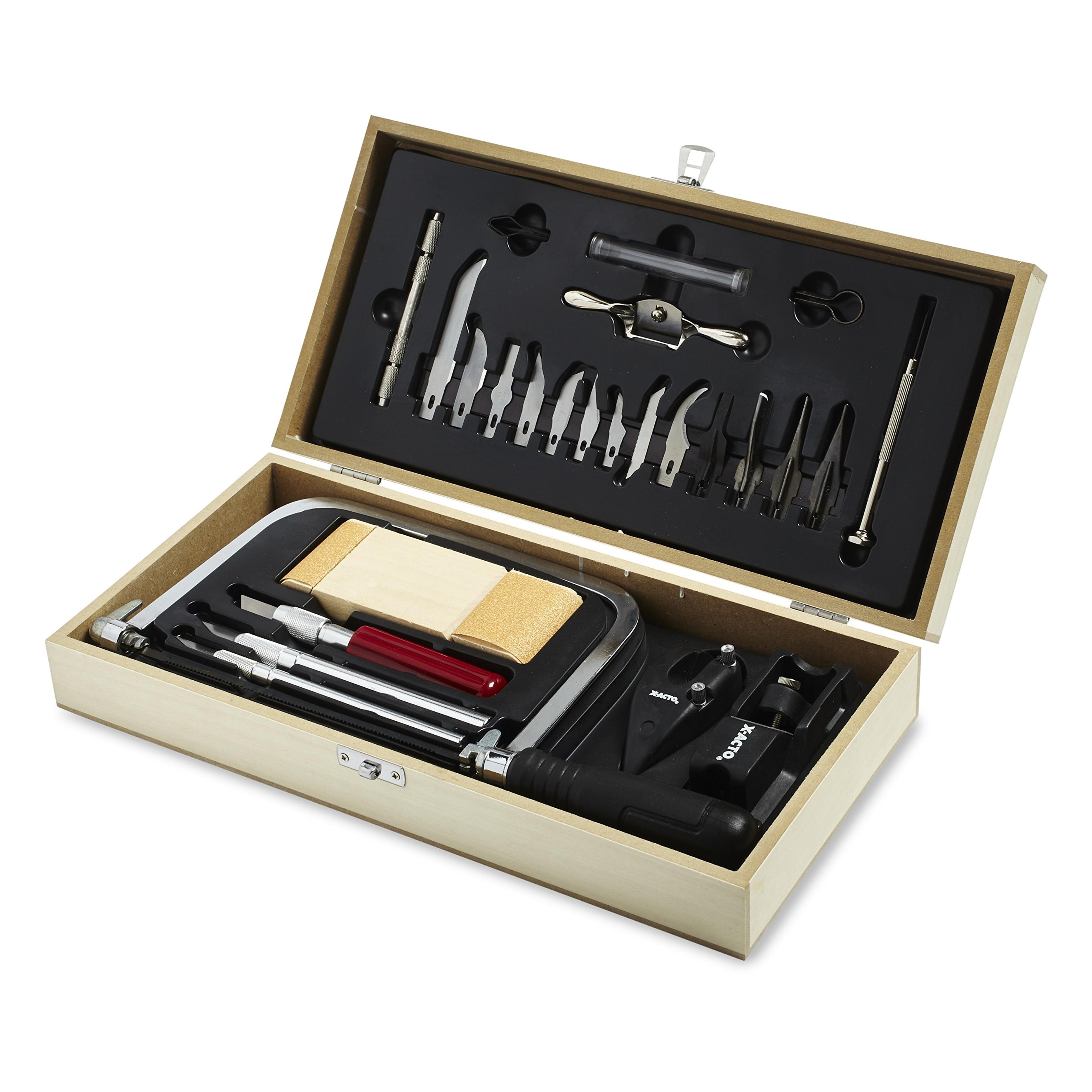 Amazon.com: X-Acto - X5087 X-ACTO Hobbytool Set, Deluxe 30 Piece Set, Great for Arts and Crafts, including Pumpkin Carving Silver : Arts, Crafts & Sewing