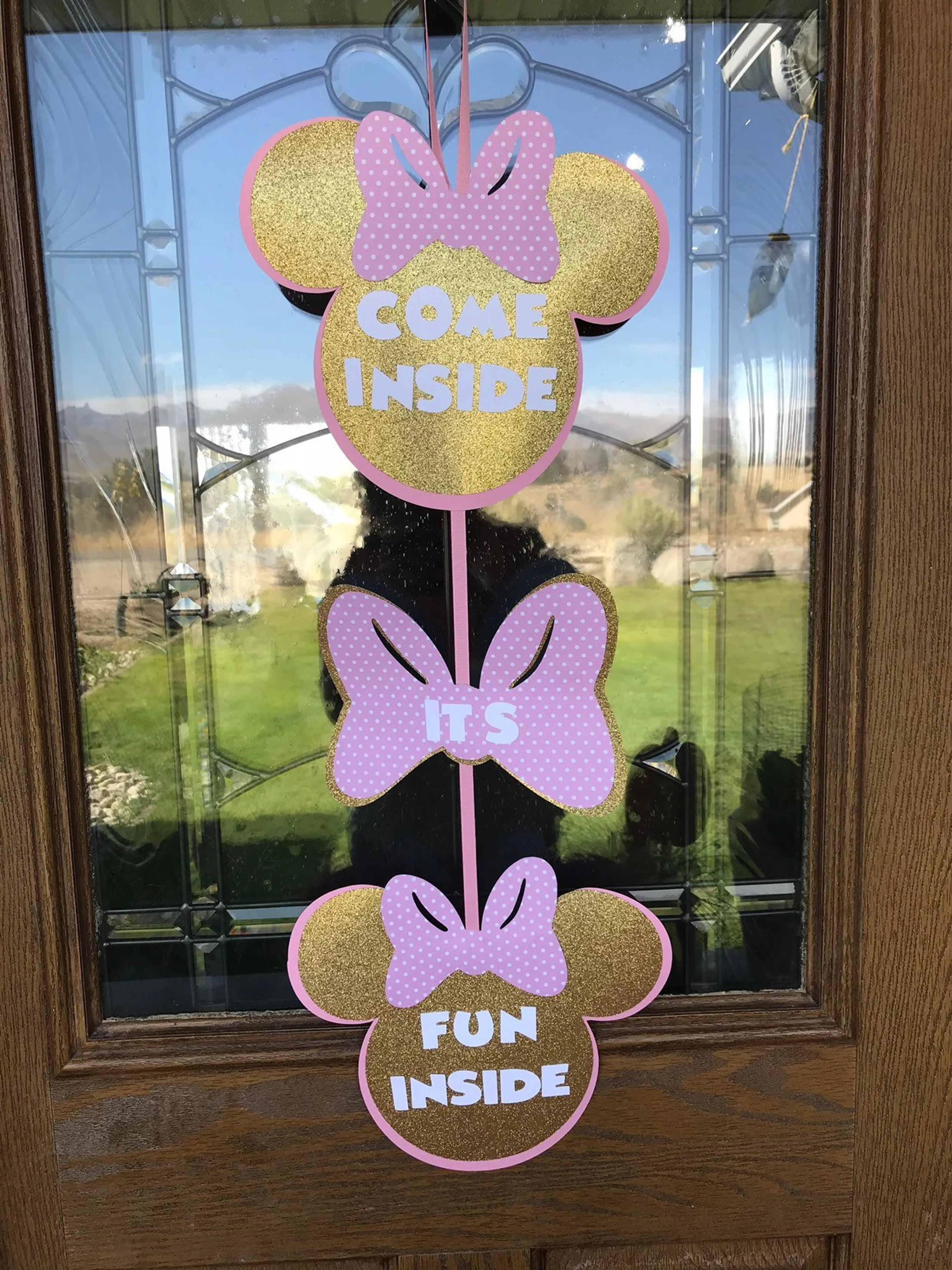 Minnie Mouse Birthday Door Sign