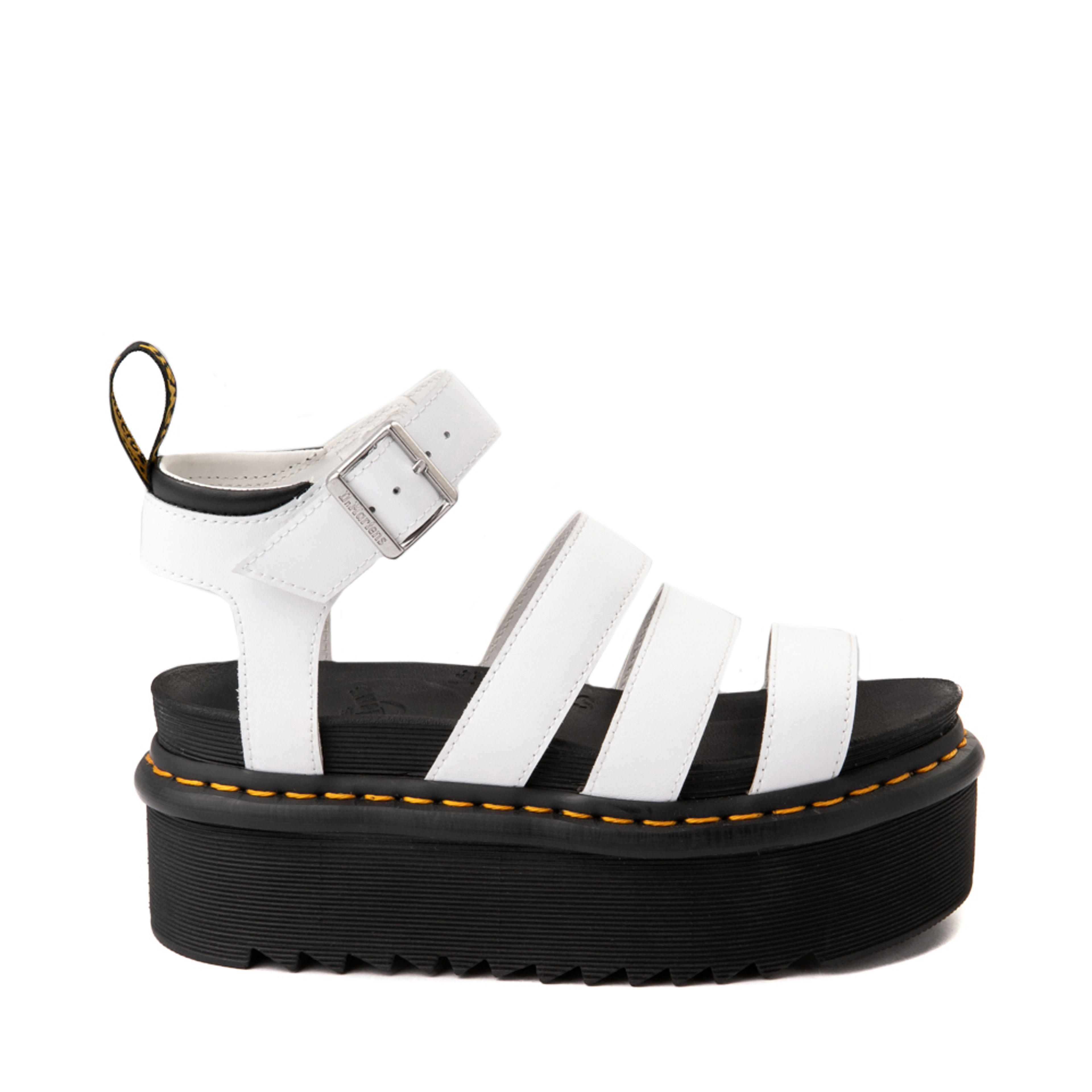 Womens Dr. Martens Blaire Platform Sandal - White