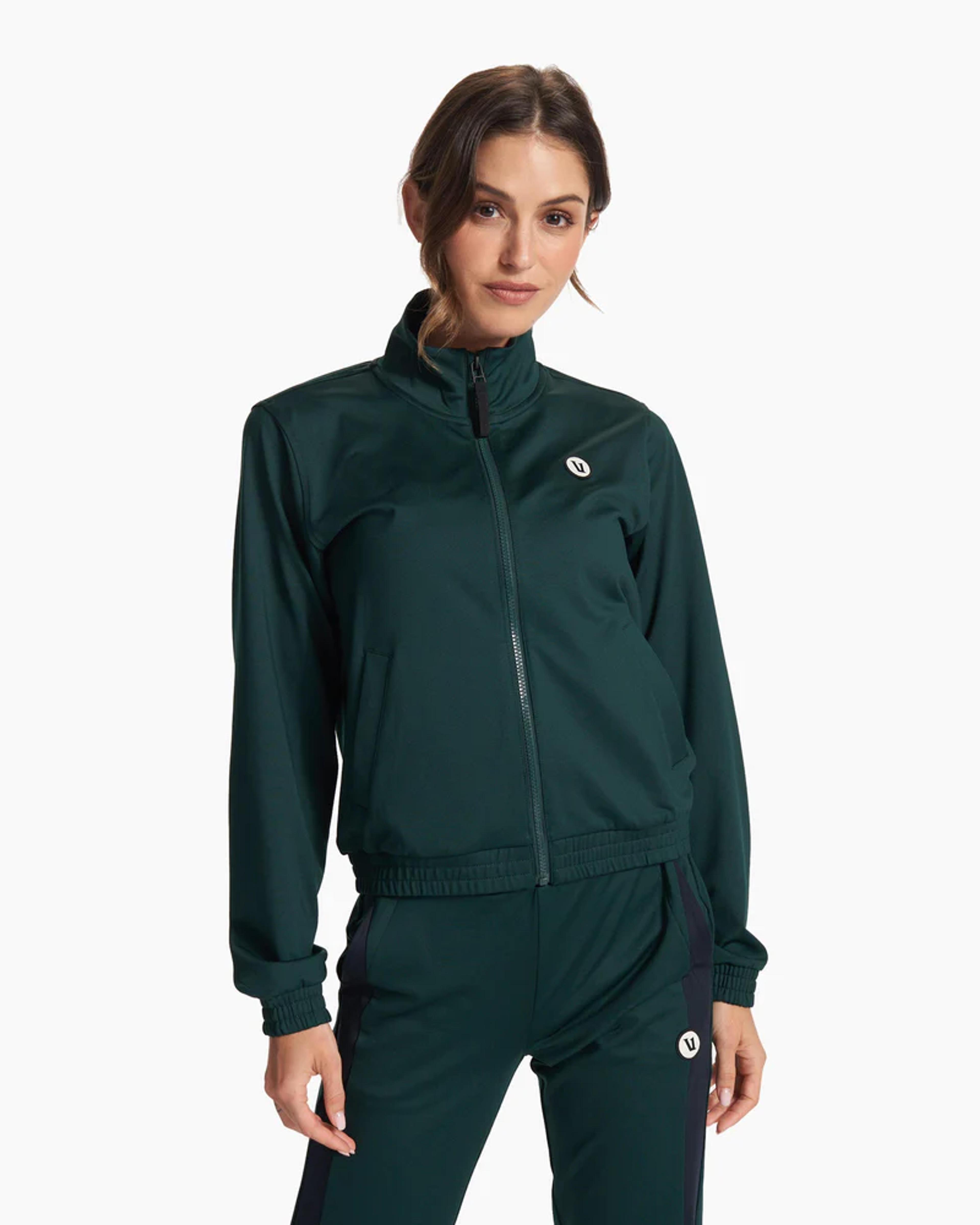 Courtside Track Jacket | Women's Grass Zip Up Jacket | Vuori