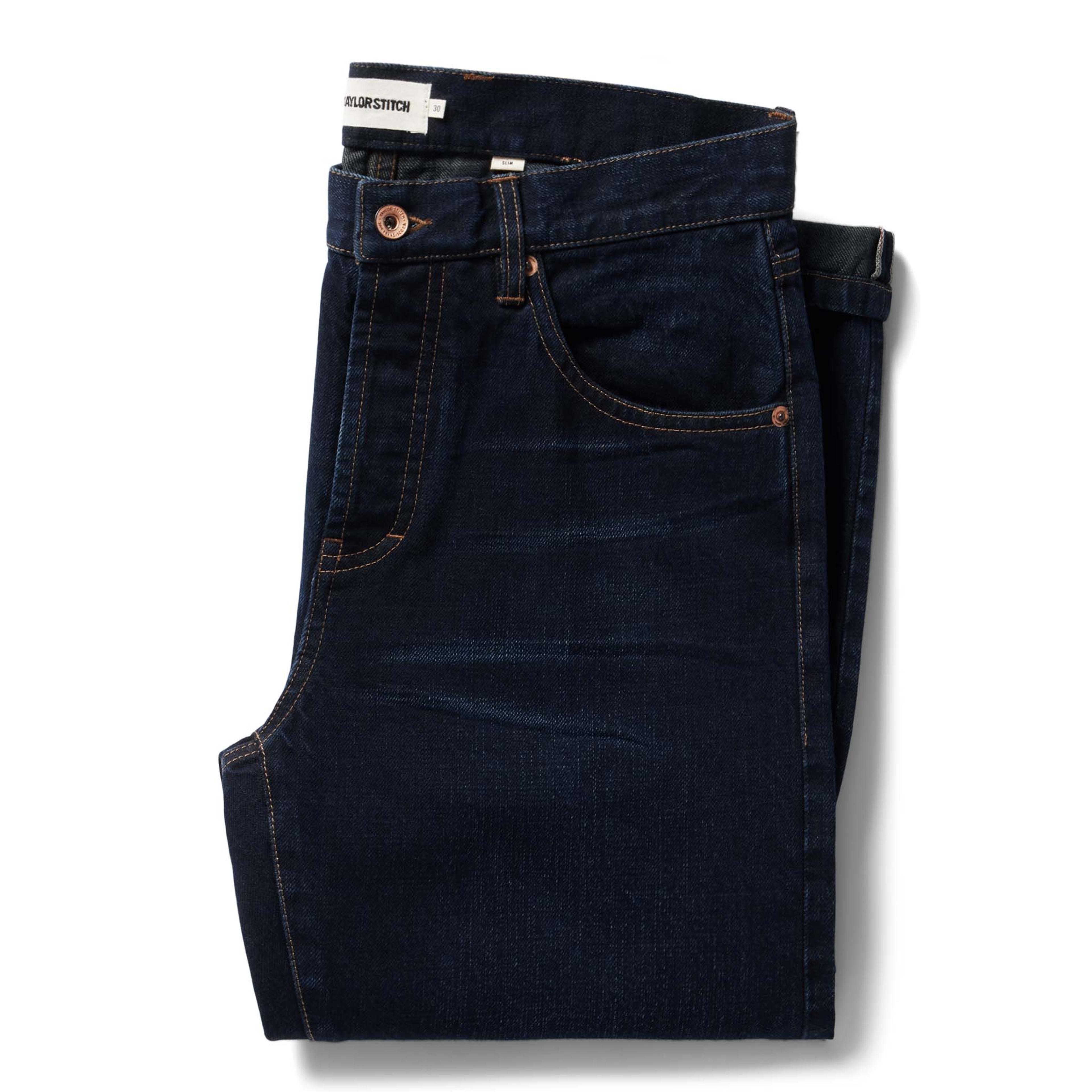 The Slim Jean in Wallace Wash Organic Selvage | Men's Denim | Taylor Stitch