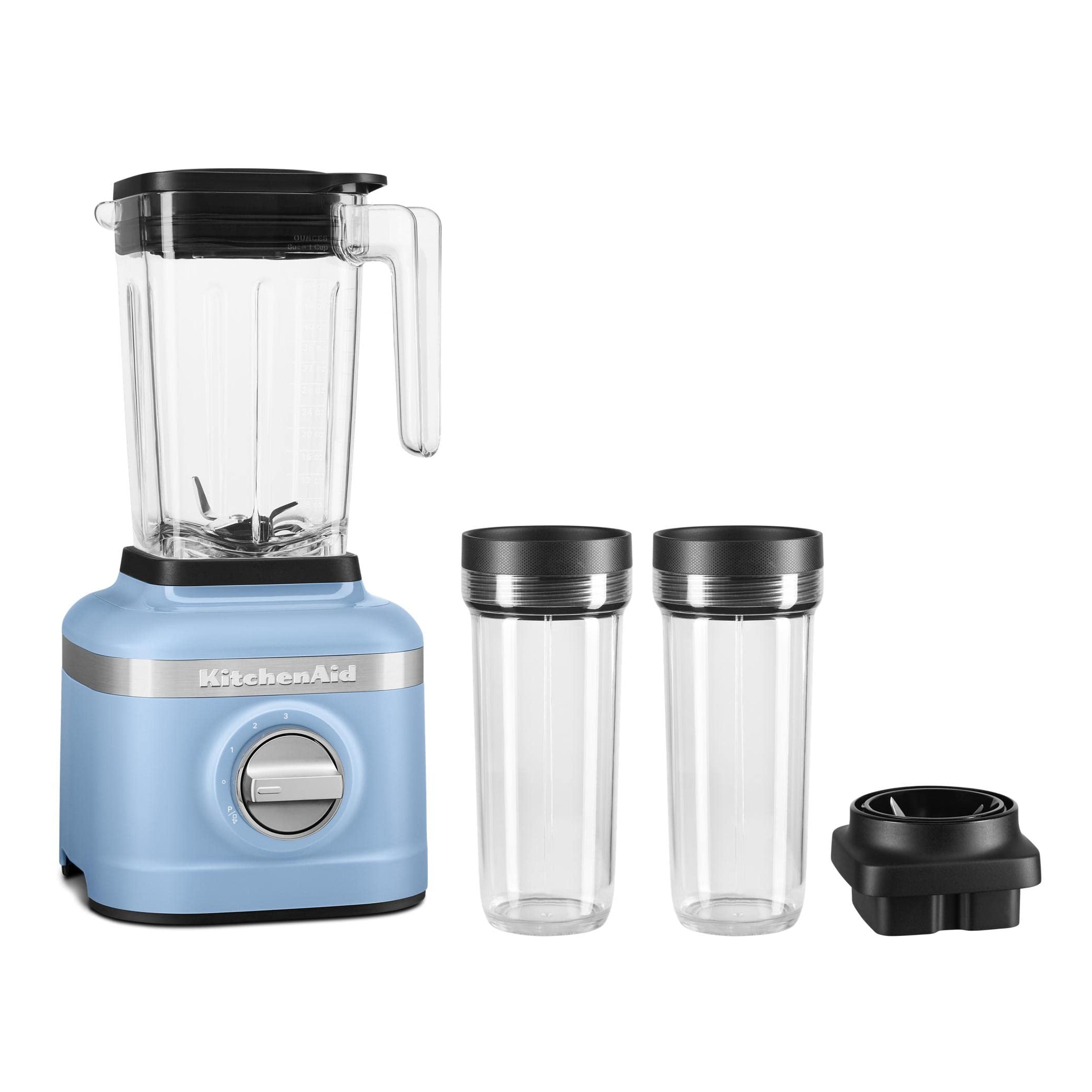 Amazon.com: KitchenAid K150 3 Speed Ice Crushing Blender with 2 Personal Blender Jars - KSB1332Y, Blue Velvet, 48 oz: Home & Kitchen