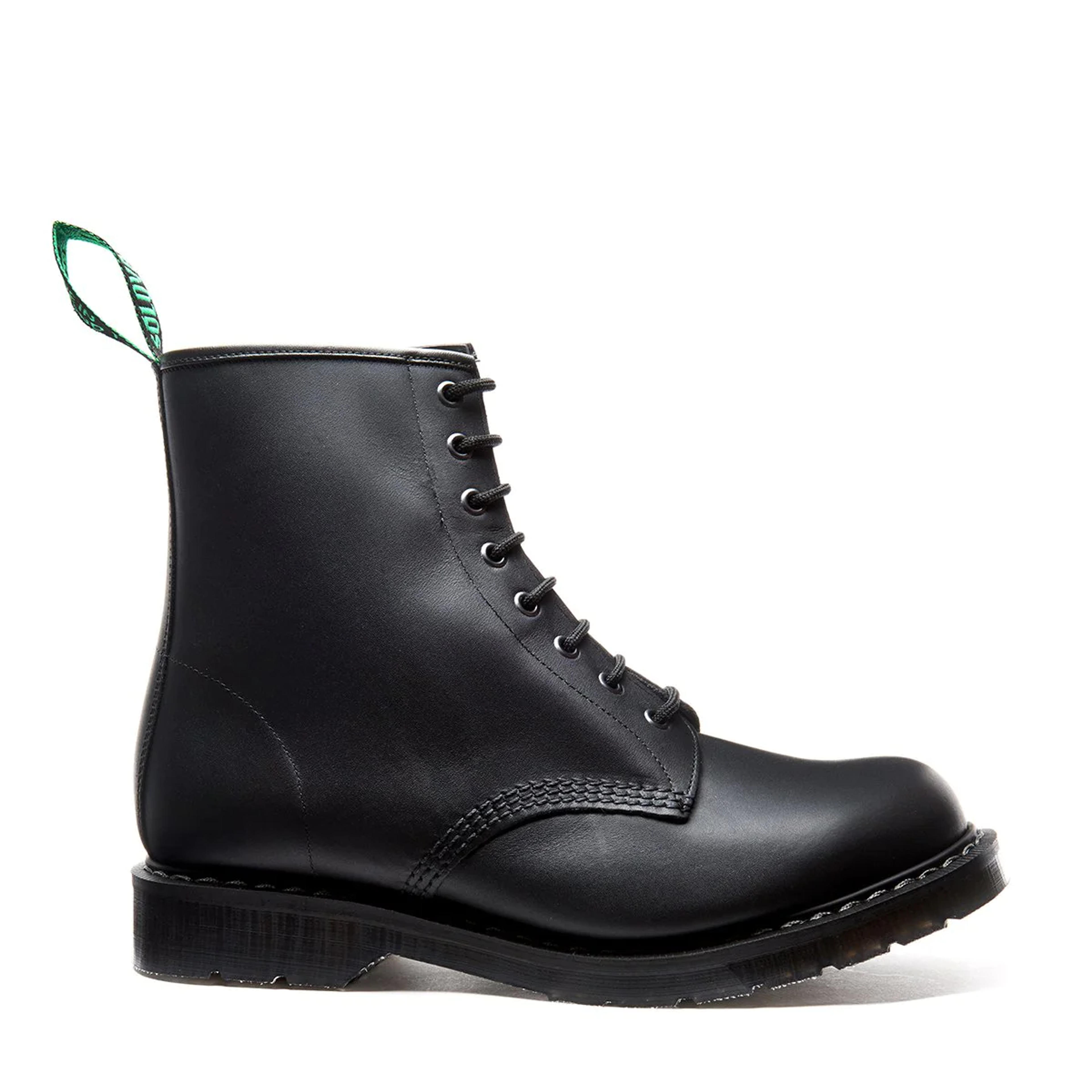 Black Greasy 8 Eye Derby Boot | Solovair | Handmade in England – NPS Solovair US