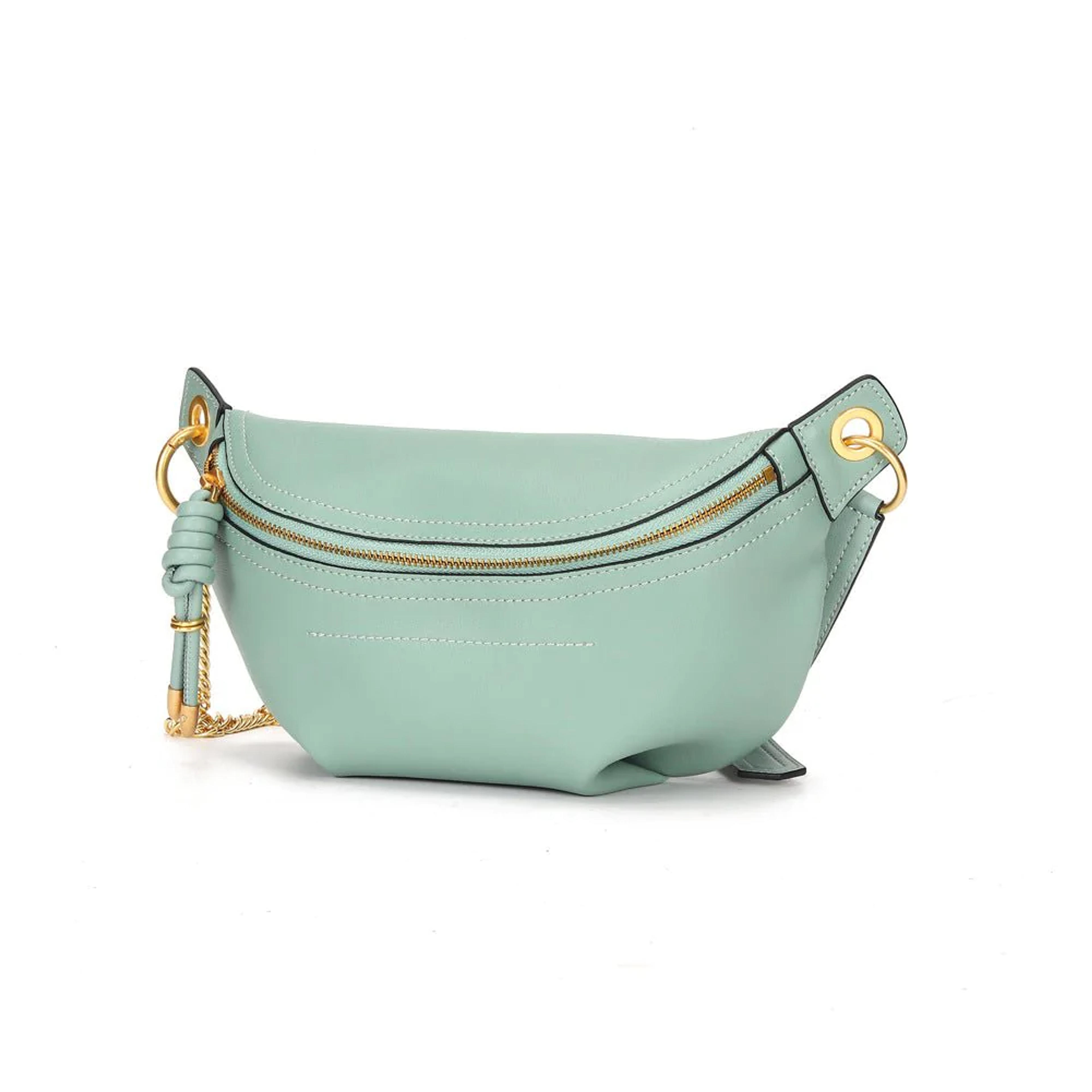 Luxy Moon Leather Crossbody Fanny Pack Belt Bags For Women - Green