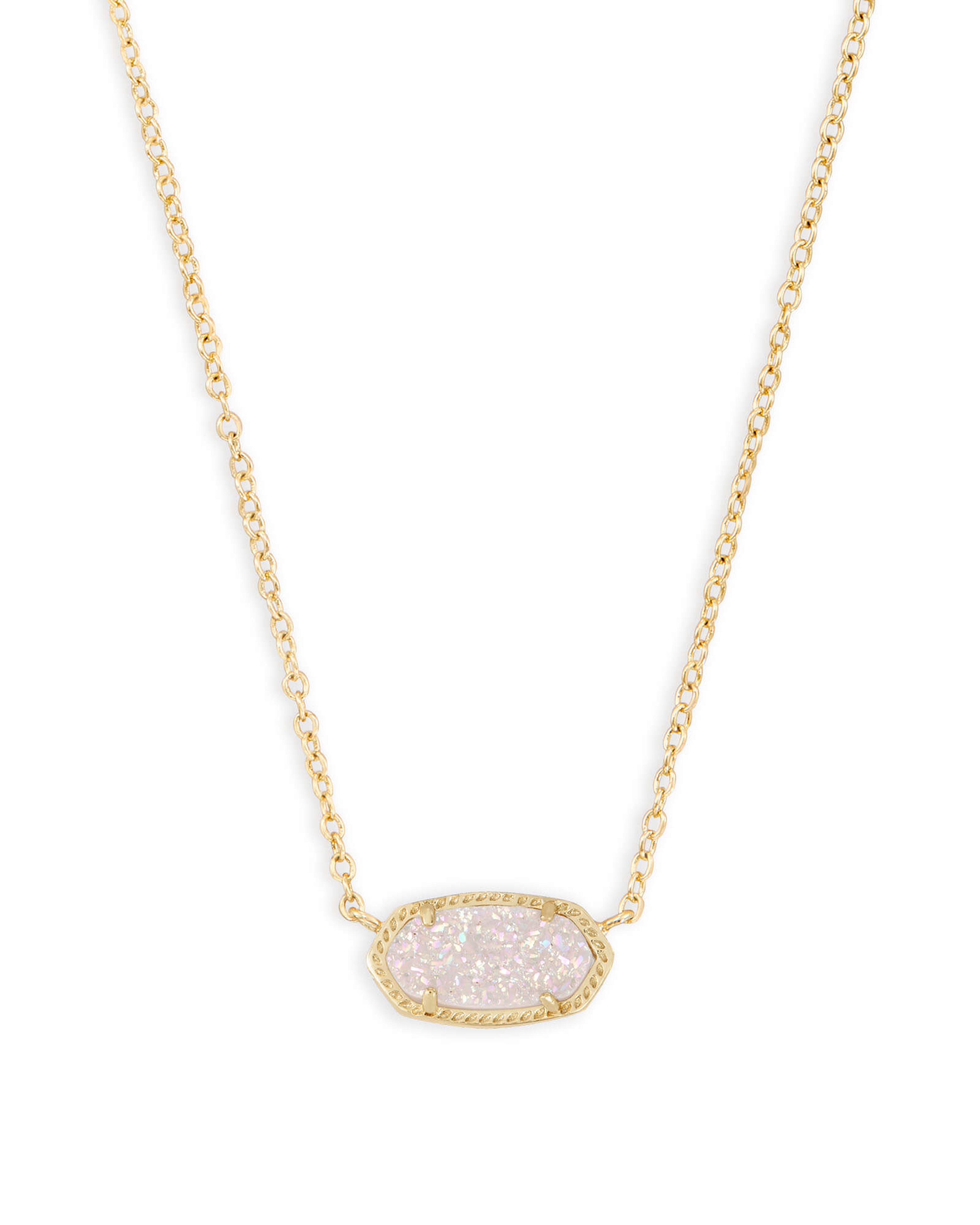 Elisa Gold Pendant Necklace in Drusy | Kendra Scott